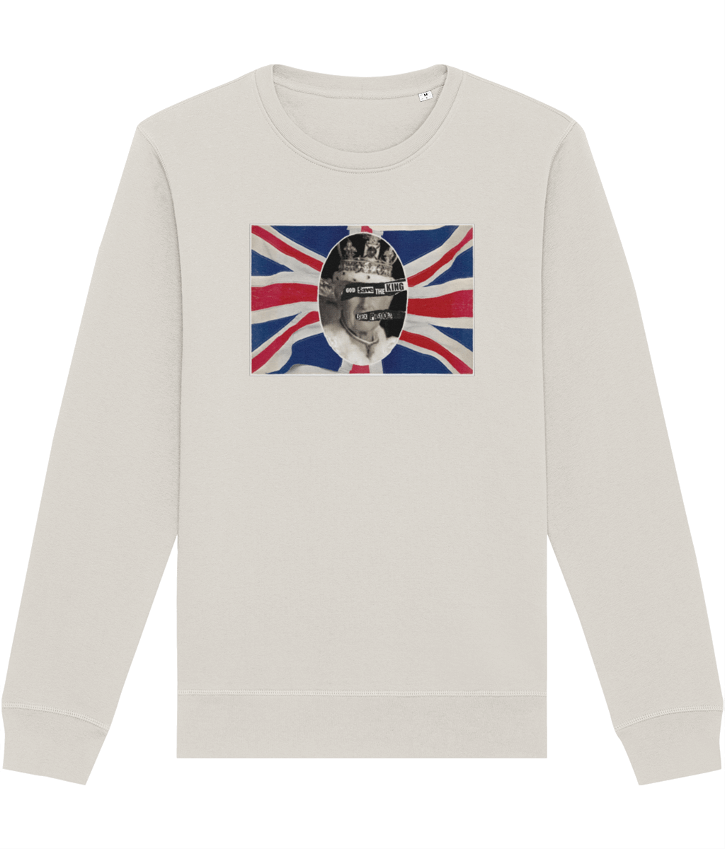 'God Save The King' Sex Pistols Organic Cotton Sweatshirt - Fun Sweatshirt