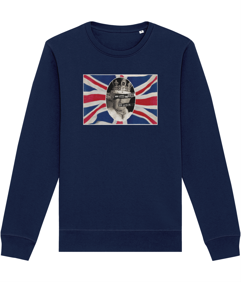 'God Save The King' Sex Pistols Organic Cotton Sweatshirt - Fun Sweatshirt