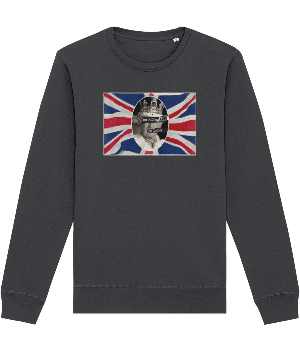 'God Save The King' Sex Pistols Organic Cotton Sweatshirt - Fun Sweatshirt