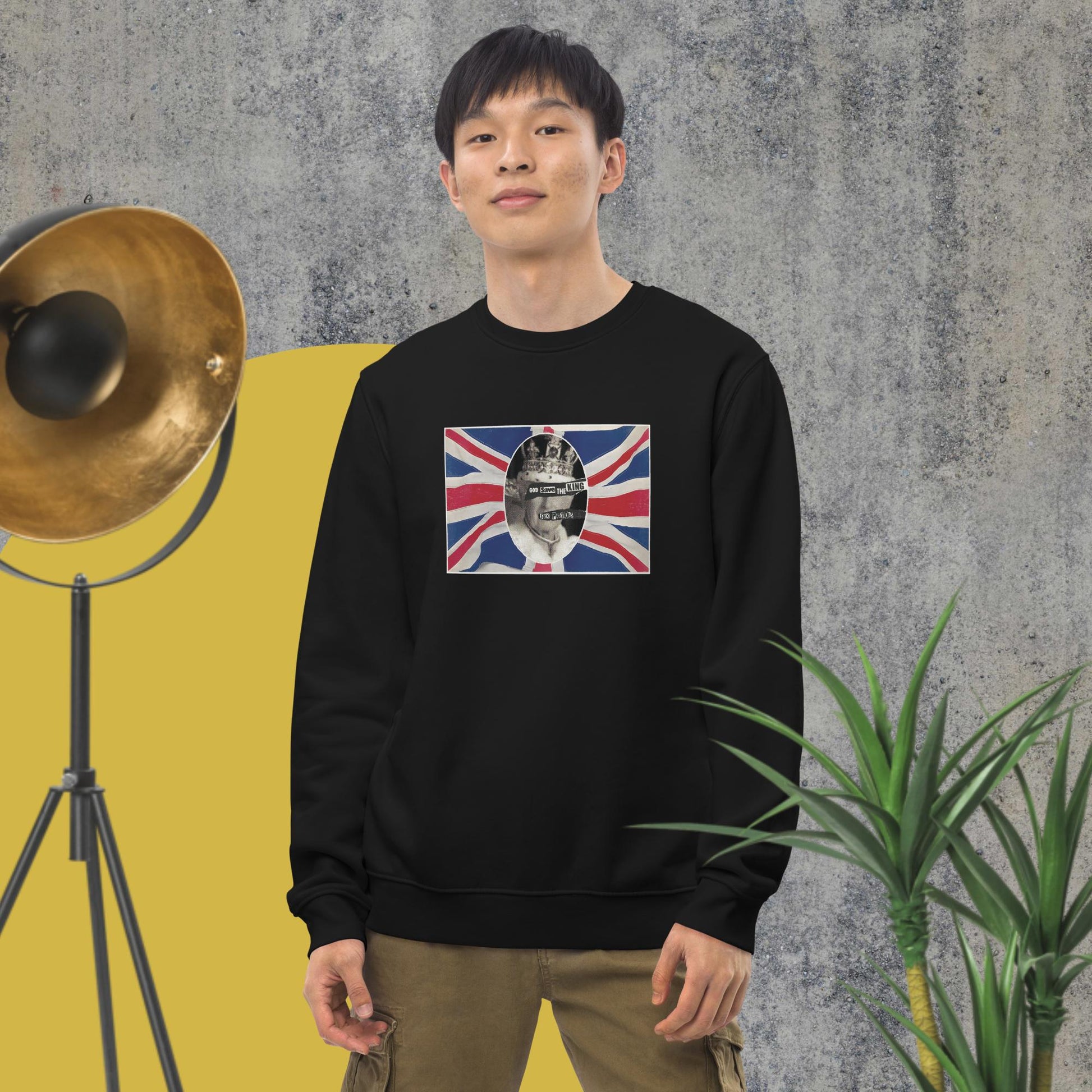 'God Save The King' Sex Pistols Organic Cotton Sweatshirt - Fun Sweatshirt