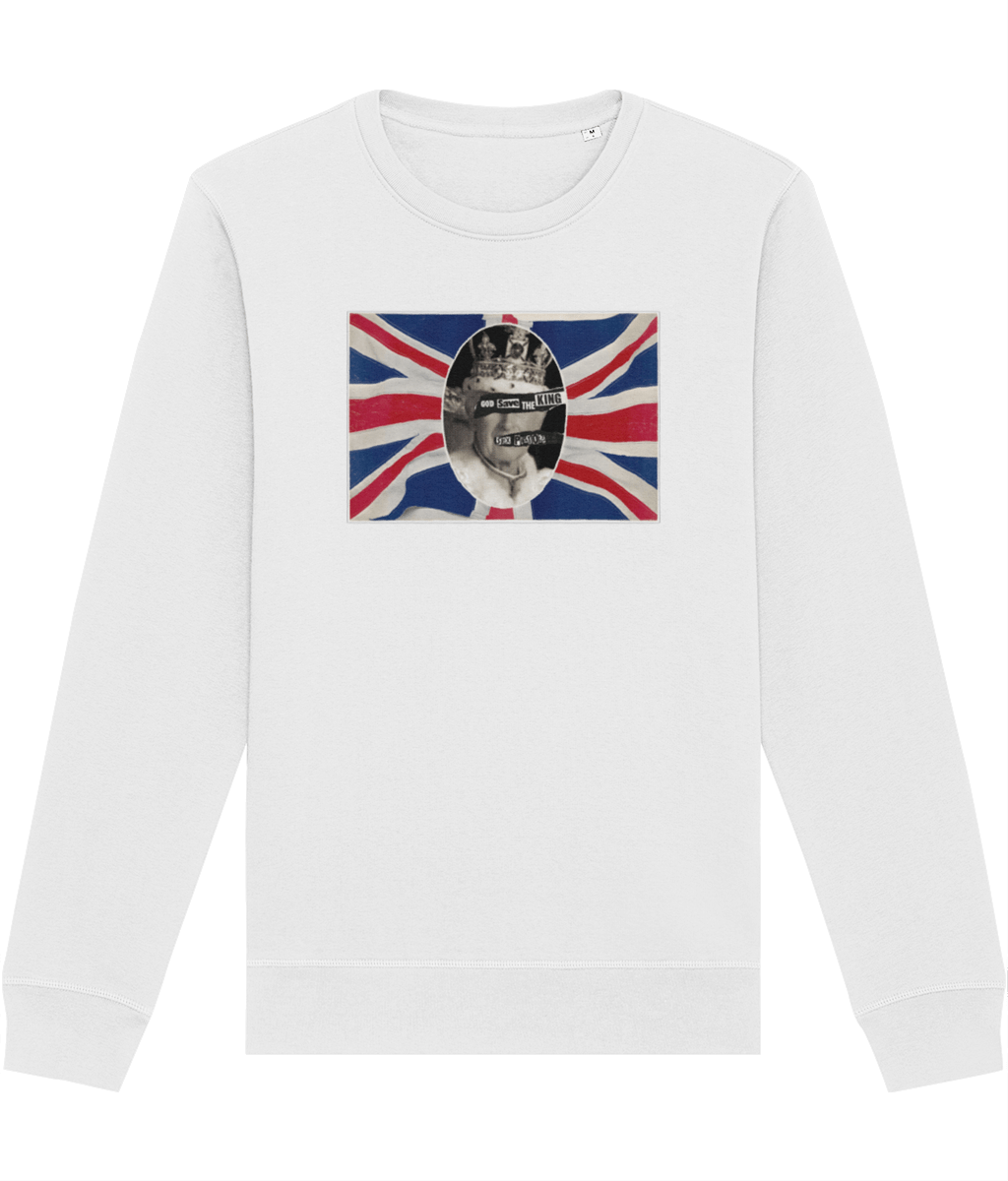 'God Save The King' Sex Pistols Organic Cotton Sweatshirt - Fun Sweatshirt