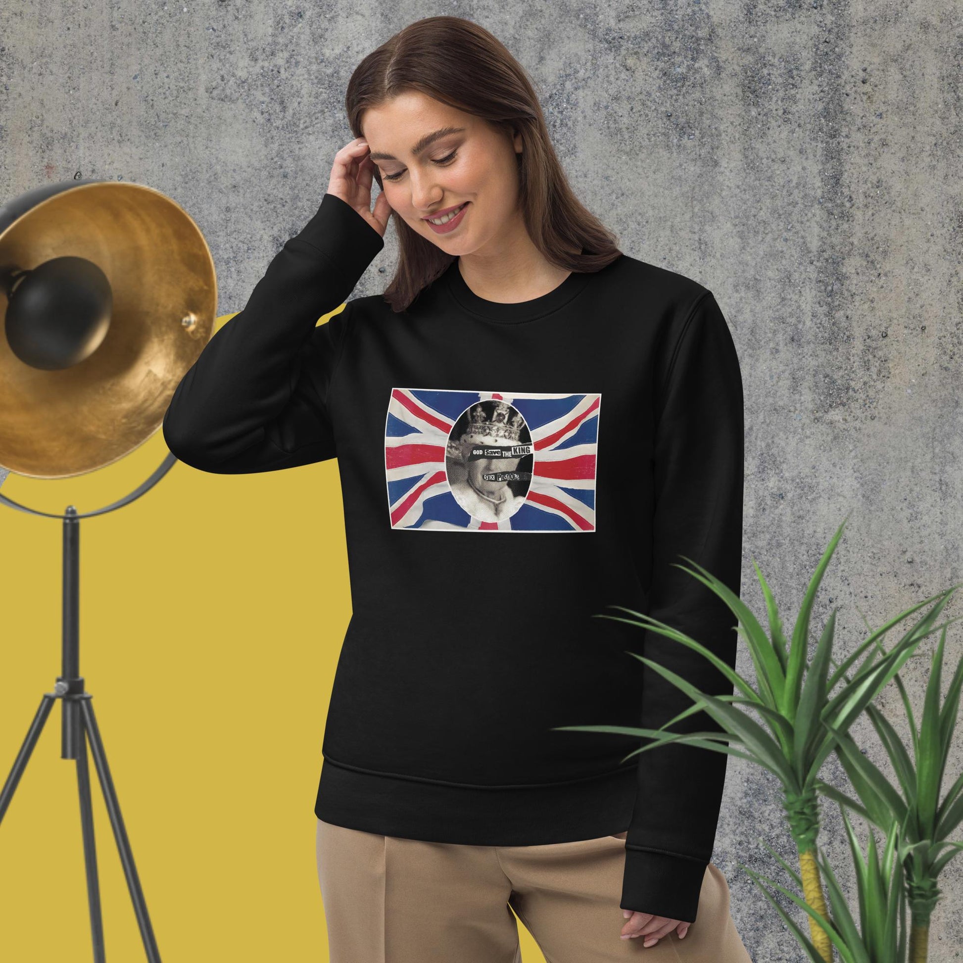 'God Save The King' Sex Pistols Organic Cotton Sweatshirt - Fun Sweatshirt