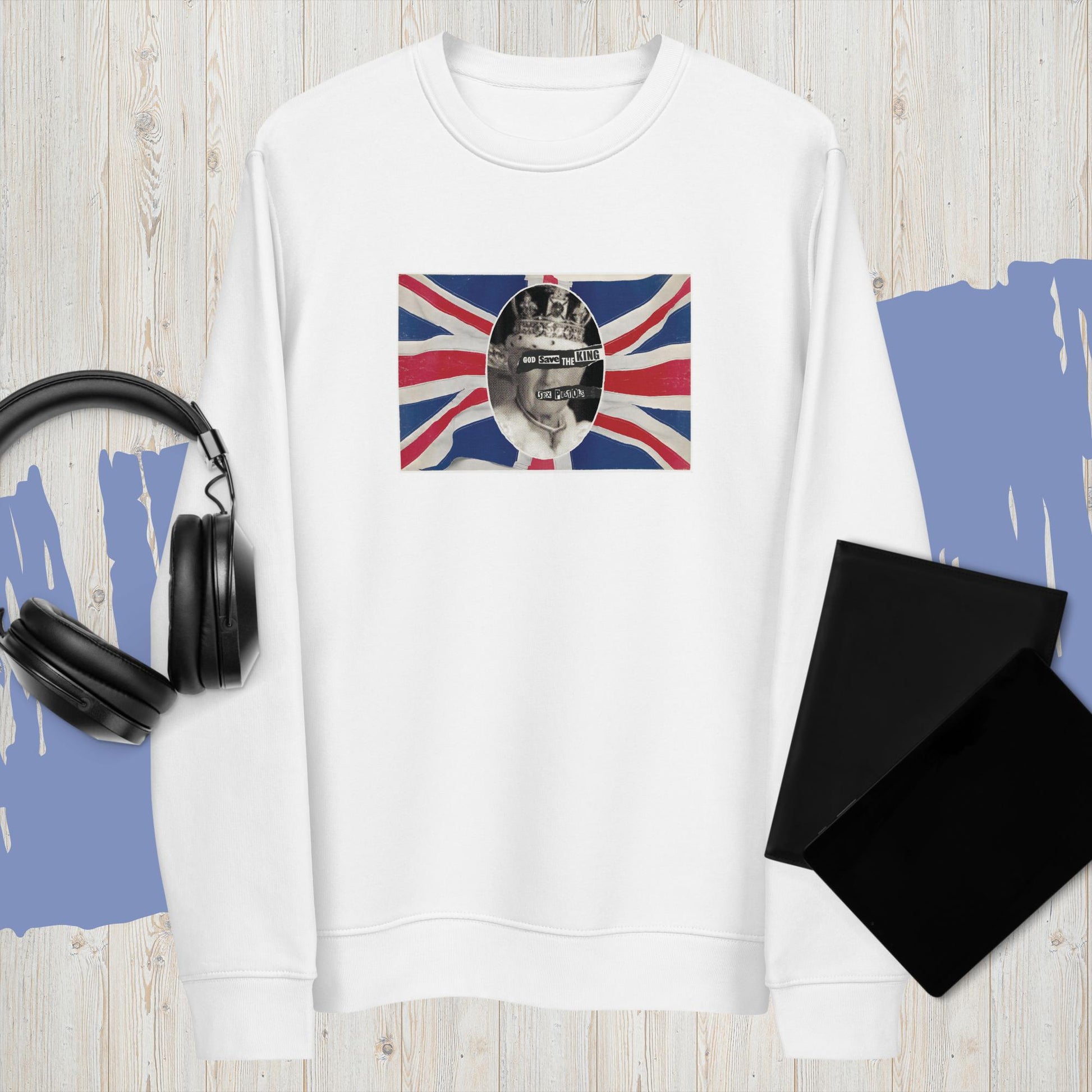 'God Save The King' Sex Pistols Organic Cotton Sweatshirt - Fun Sweatshirt