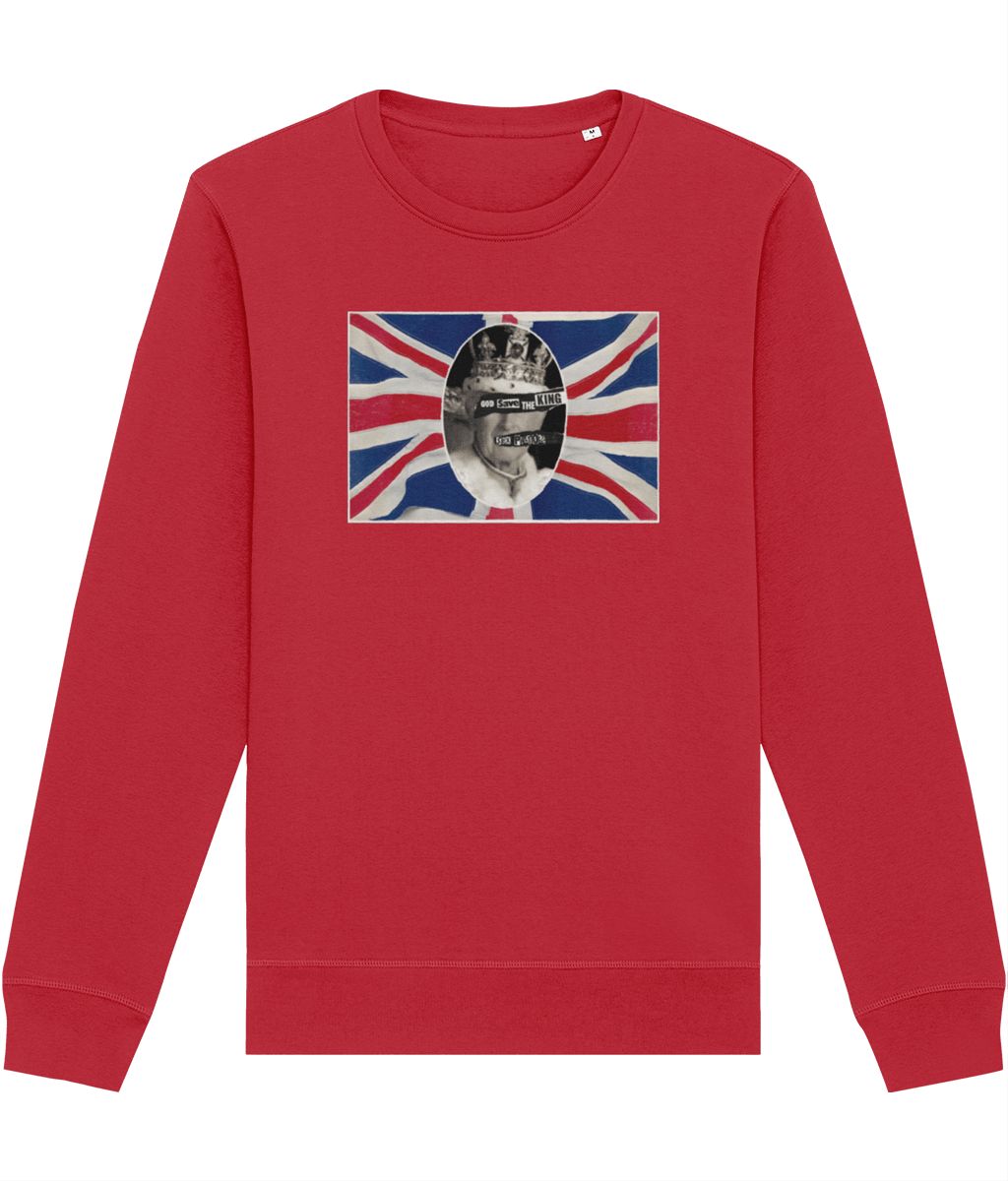 'God Save The King' Sex Pistols Organic Cotton Sweatshirt - Fun Sweatshirt