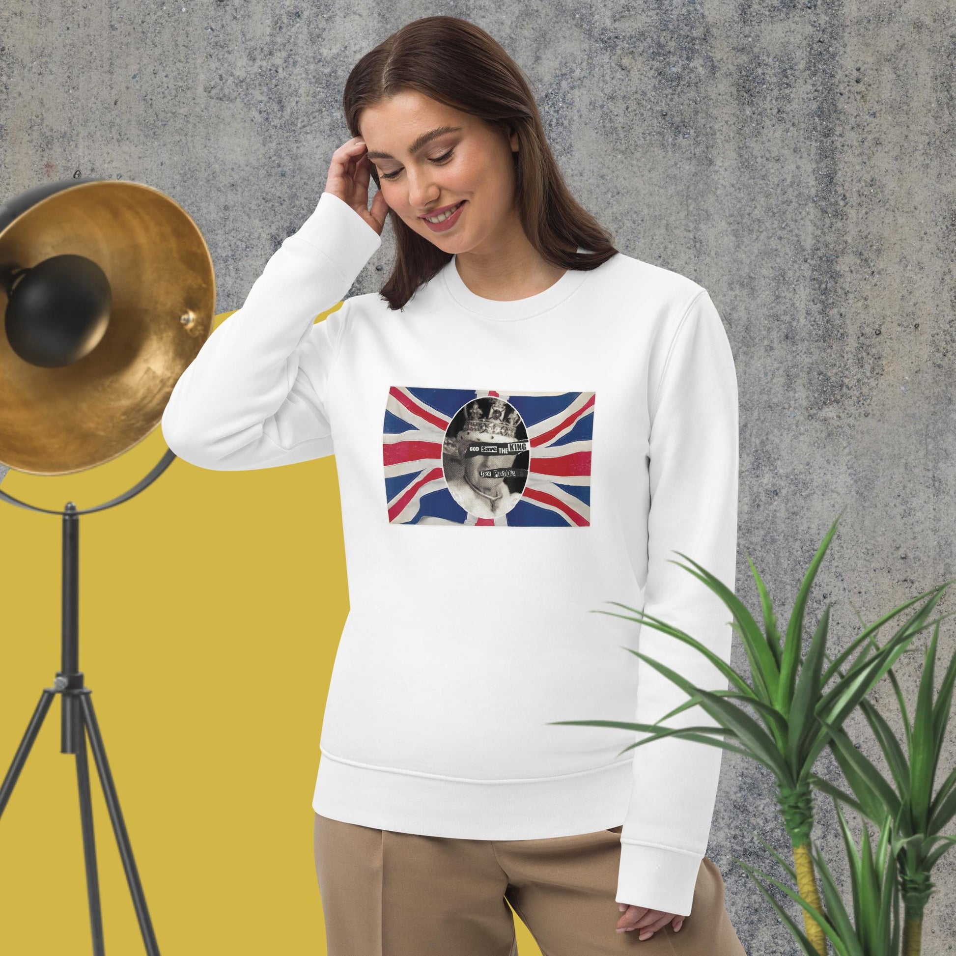 'God Save The King' Sex Pistols Organic Cotton Sweatshirt - Fun Sweatshirt