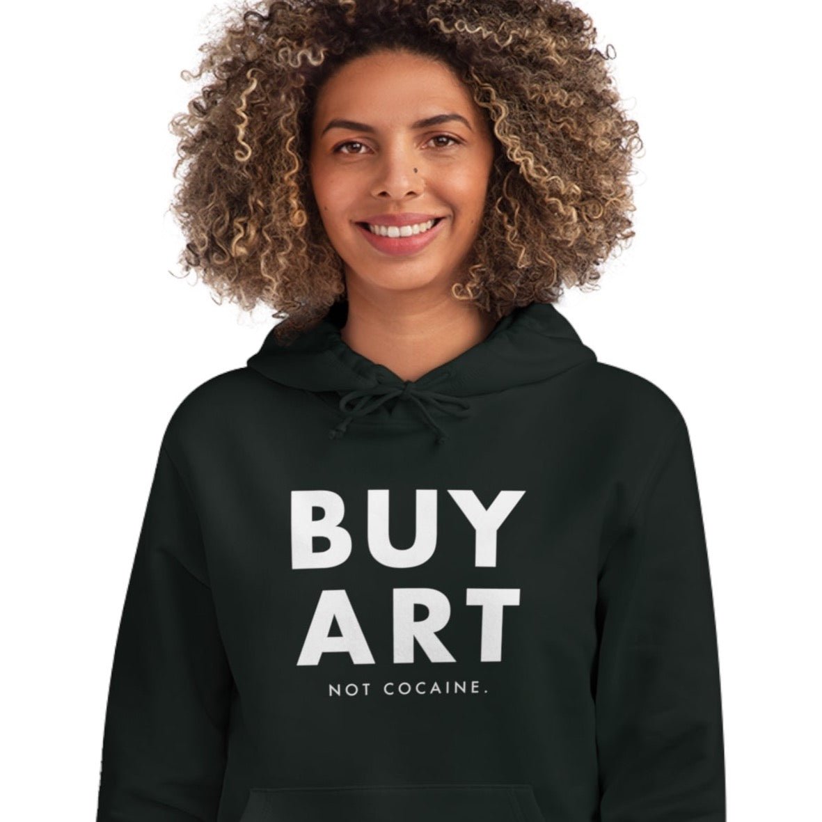 Hip Hop 'Buy Art, Not Cocaine' Organic Cotton Hoodie - Cool Hoodie