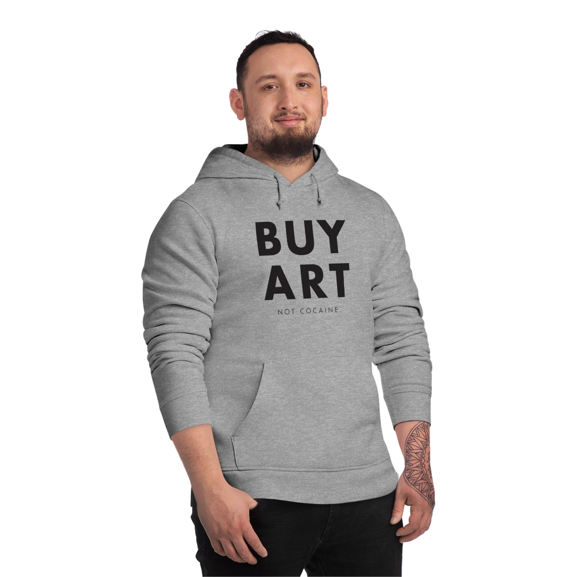 Hip Hop 'Buy Art, Not Cocaine' Organic Cotton Hoodie - Cool Hoodie