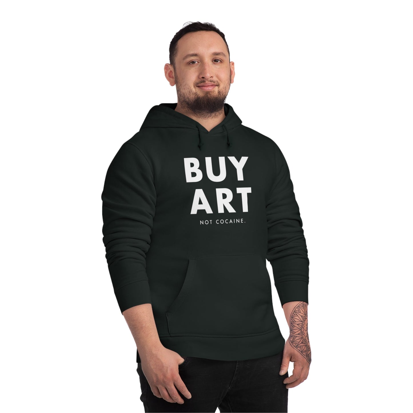 Hip Hop 'Buy Art, Not Cocaine' Organic Cotton Hoodie - Cool Hoodie