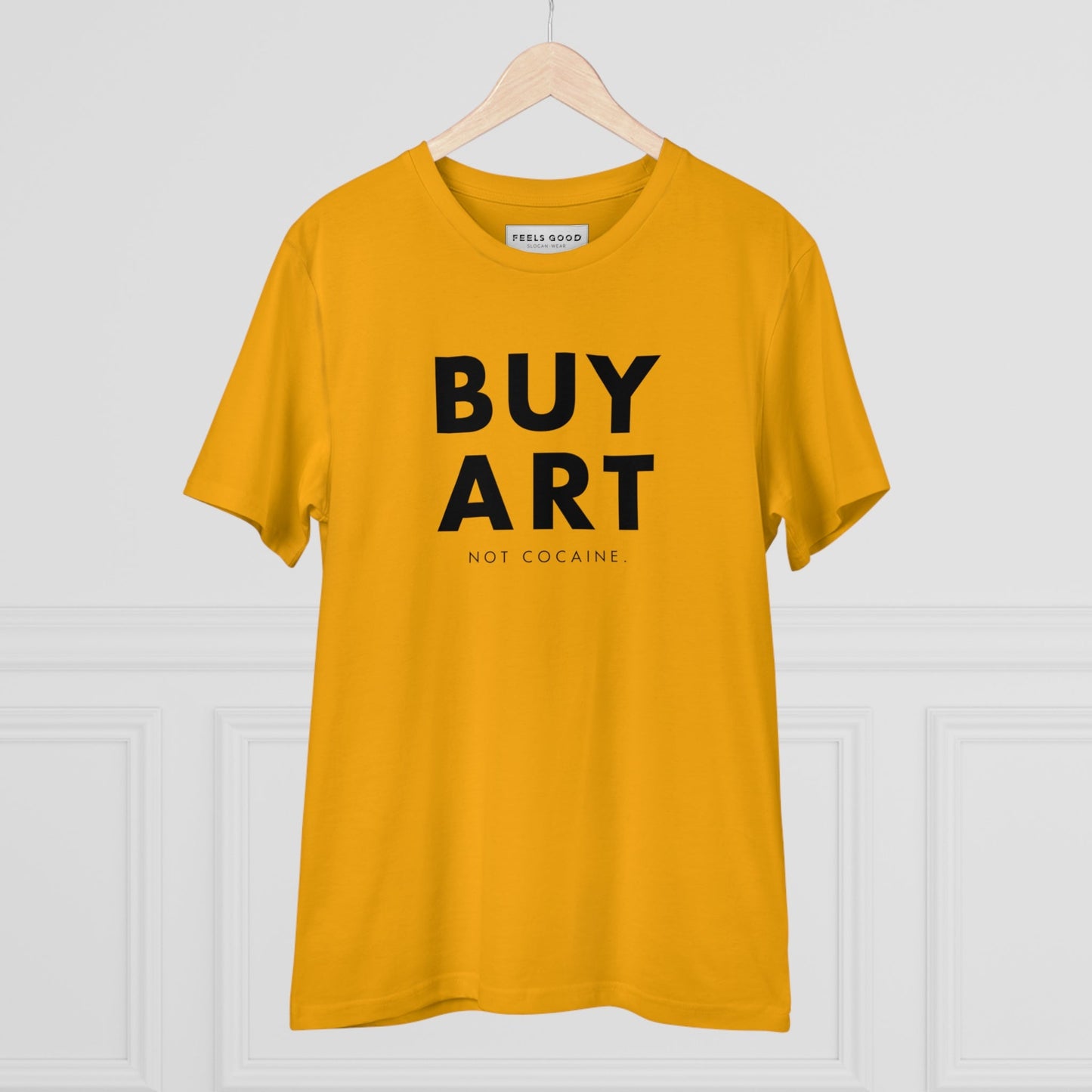 Hip Hop 'Buy Art, Not Cocaine' Organic Cotton T-shirt - Cool Tshirt