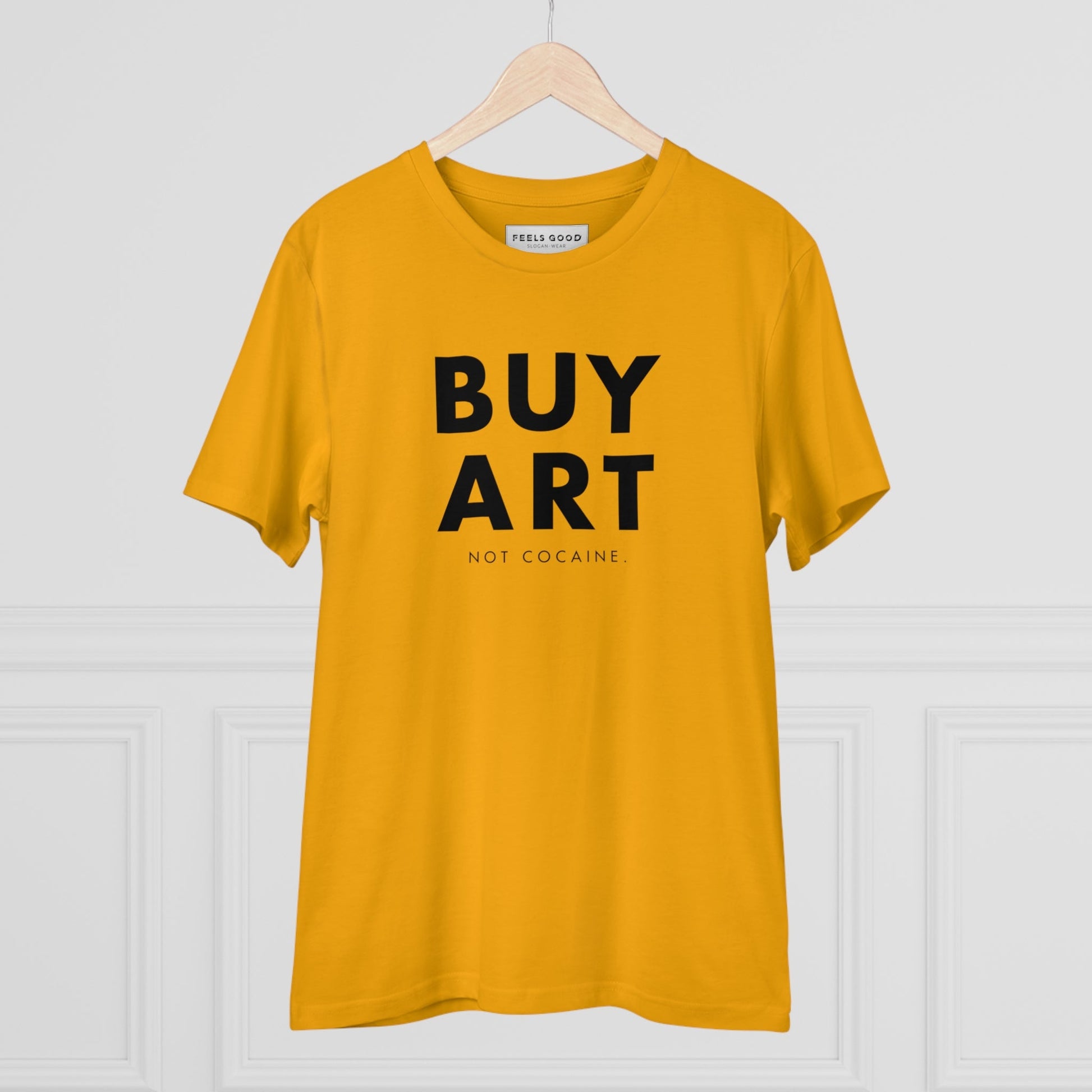 Hip Hop 'Buy Art, Not Cocaine' Organic Cotton T-shirt - Cool Tshirt