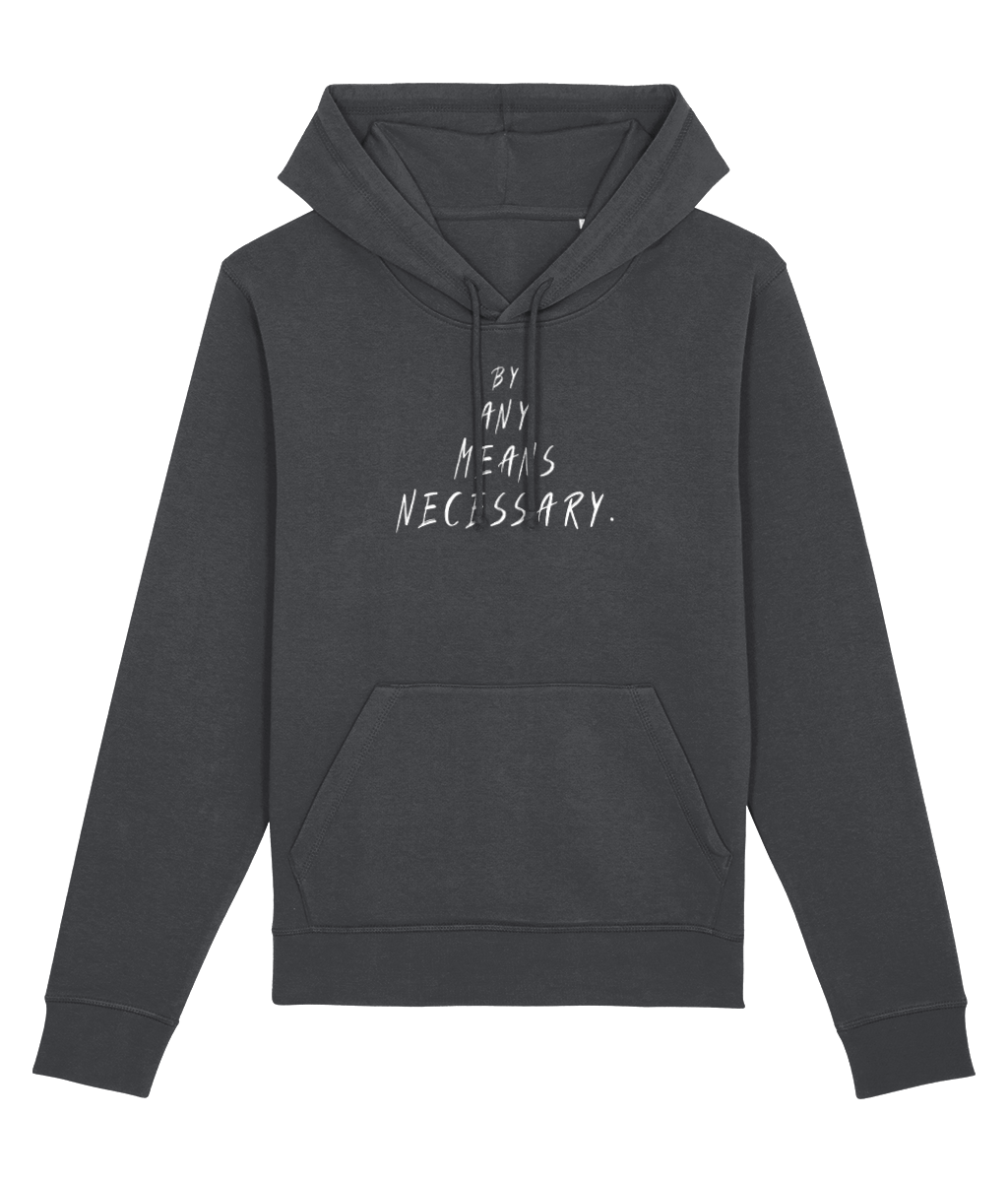 Malcolm X 'By Any Means Necessary' Organic Cotton Hoodie - Cool Hoodie