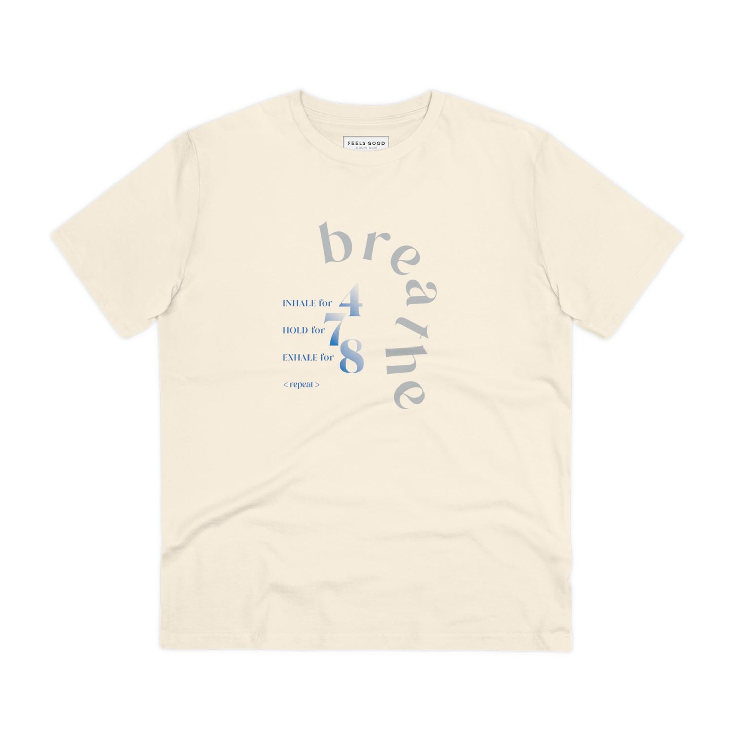 Meditation 'Breathe' Organic Cotton T-shirt - Eco Tshirt