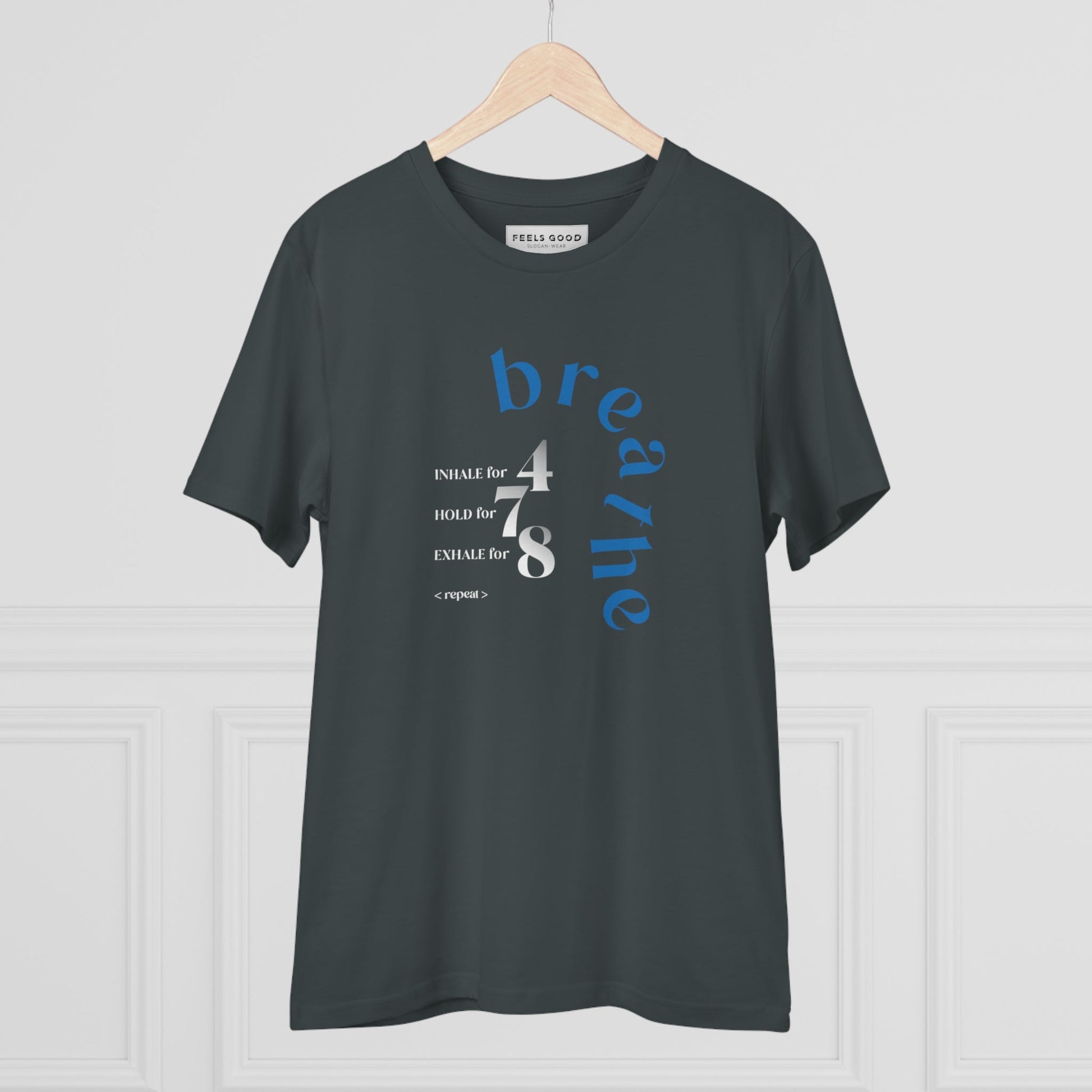 Meditation 'Breathe' Organic Cotton T-shirt - Eco Tshirt