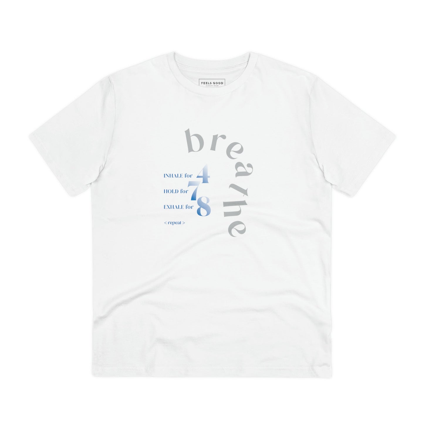 Meditation 'Breathe' Organic Cotton T-shirt - Eco Tshirt