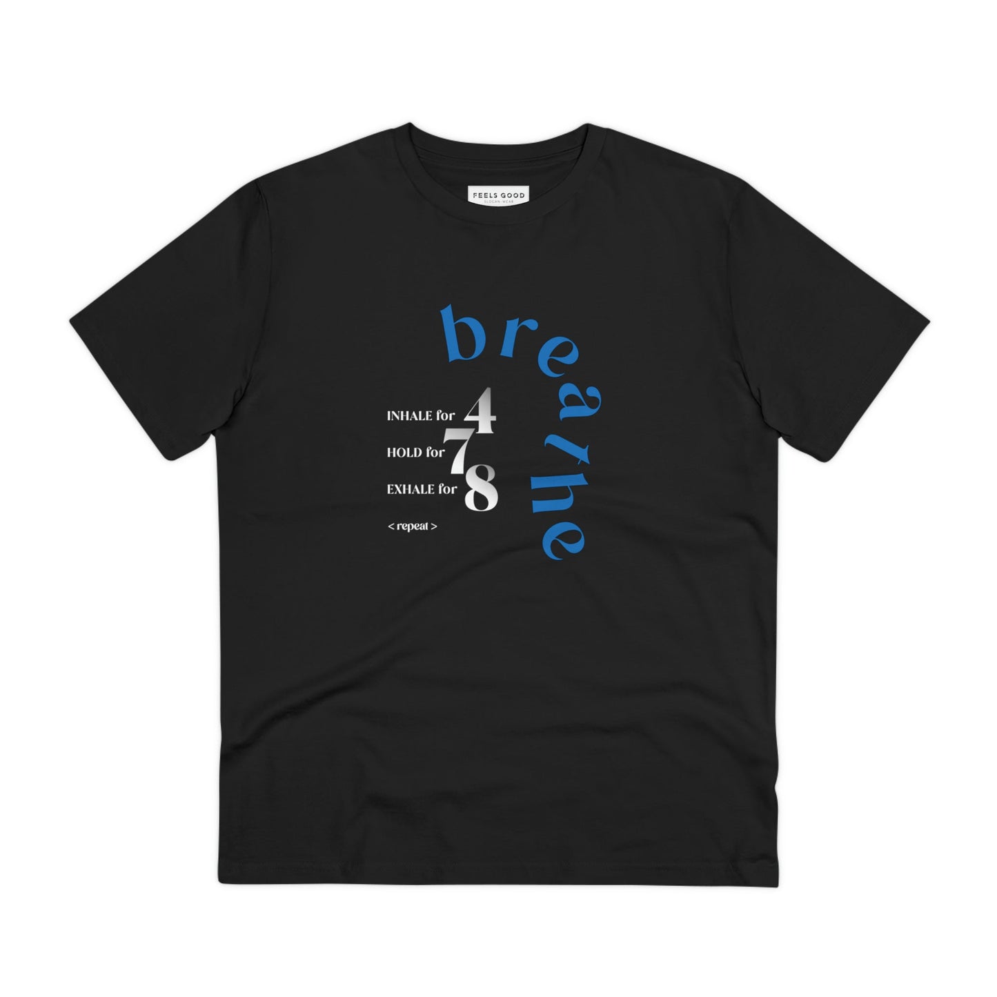 Meditation 'Breathe' Organic Cotton T-shirt - Eco Tshirt