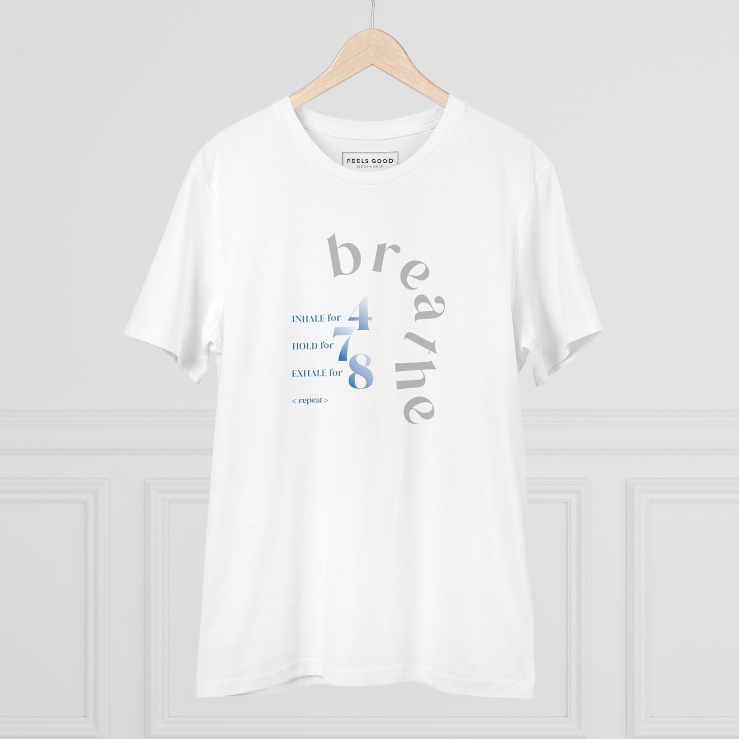 Meditation 'Breathe' Organic Cotton T-shirt - Eco Tshirt