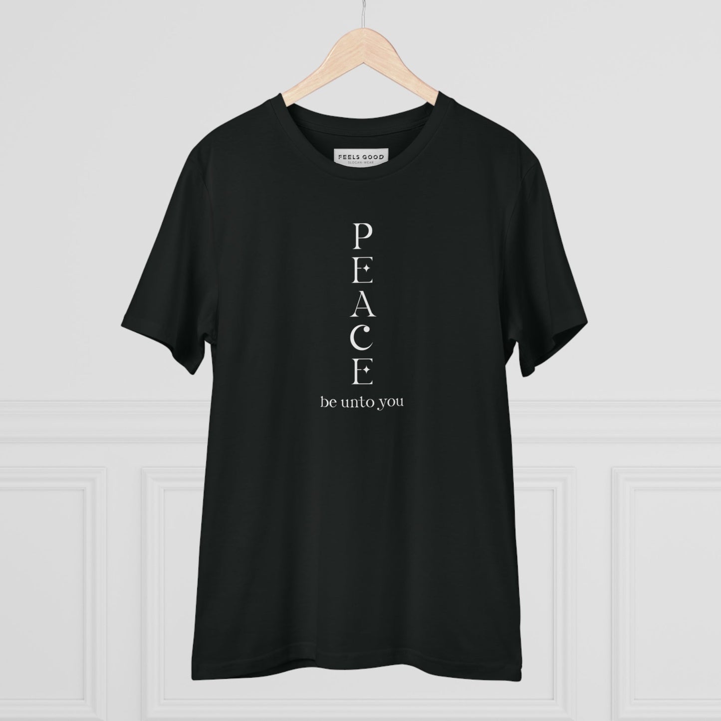 Meditation 'Peace Be Unto You' Organic Cotton T-shirt - Fun Tshirt