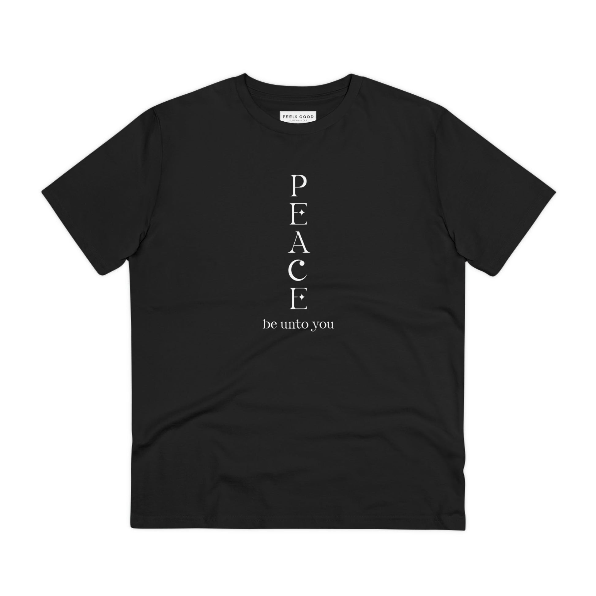 Meditation 'Peace Be Unto You' Organic Cotton T-shirt - Fun Tshirt