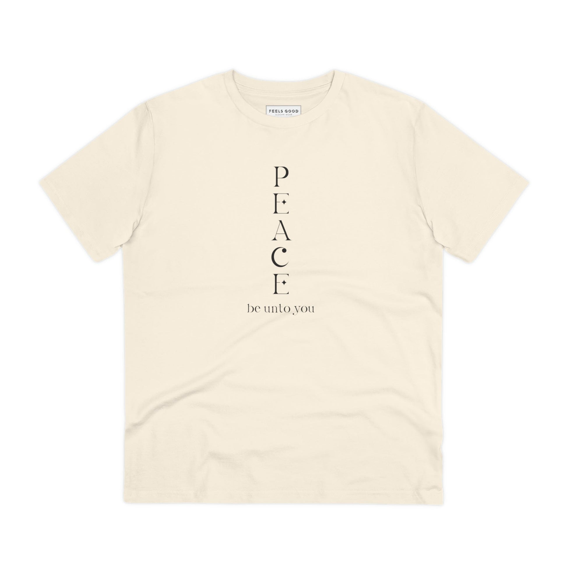 Meditation 'Peace Be Unto You' Organic Cotton Tshirt - Fun Tshirt