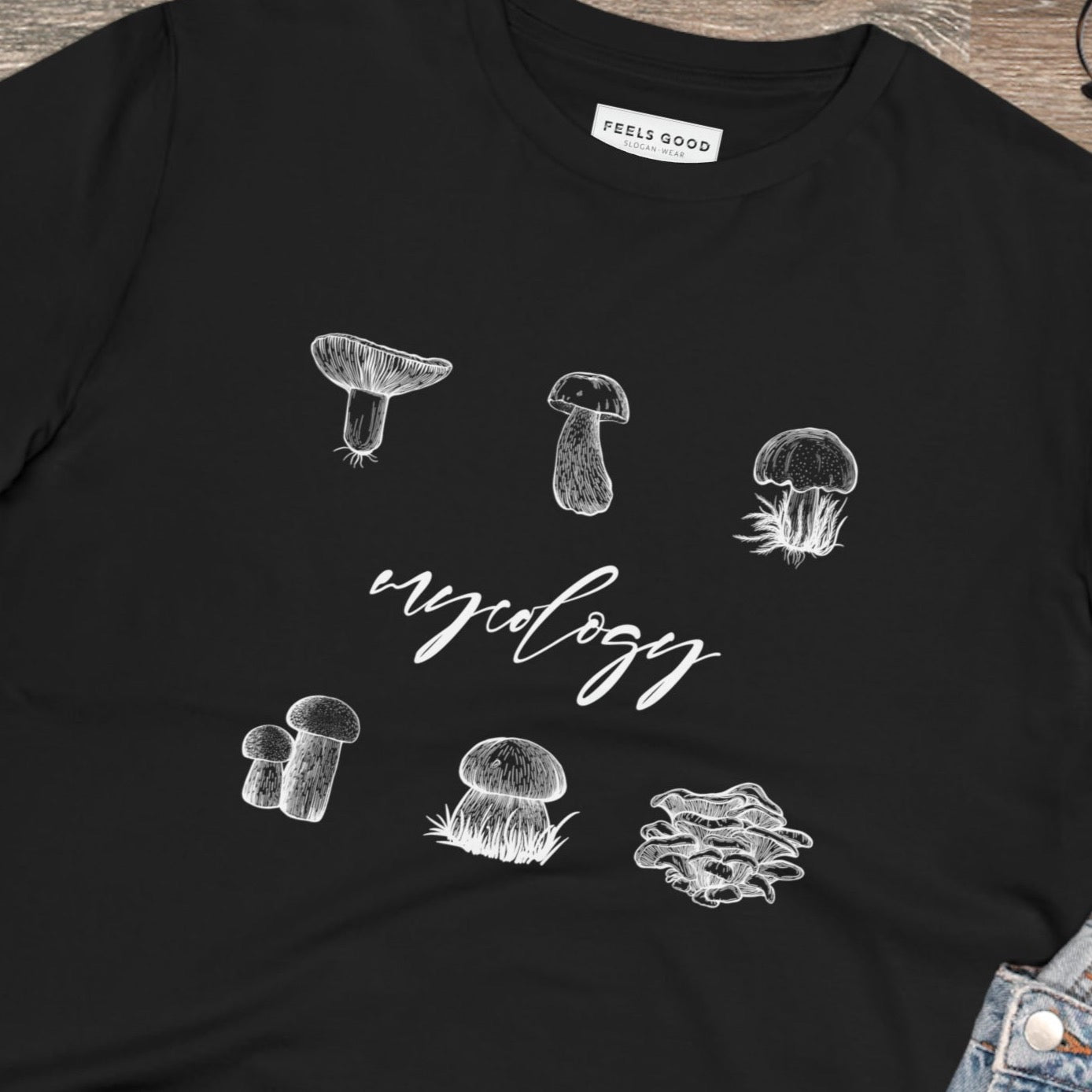 Nature 'Mycology' Mushroom Organic Cotton T-shirt - Mother Nature