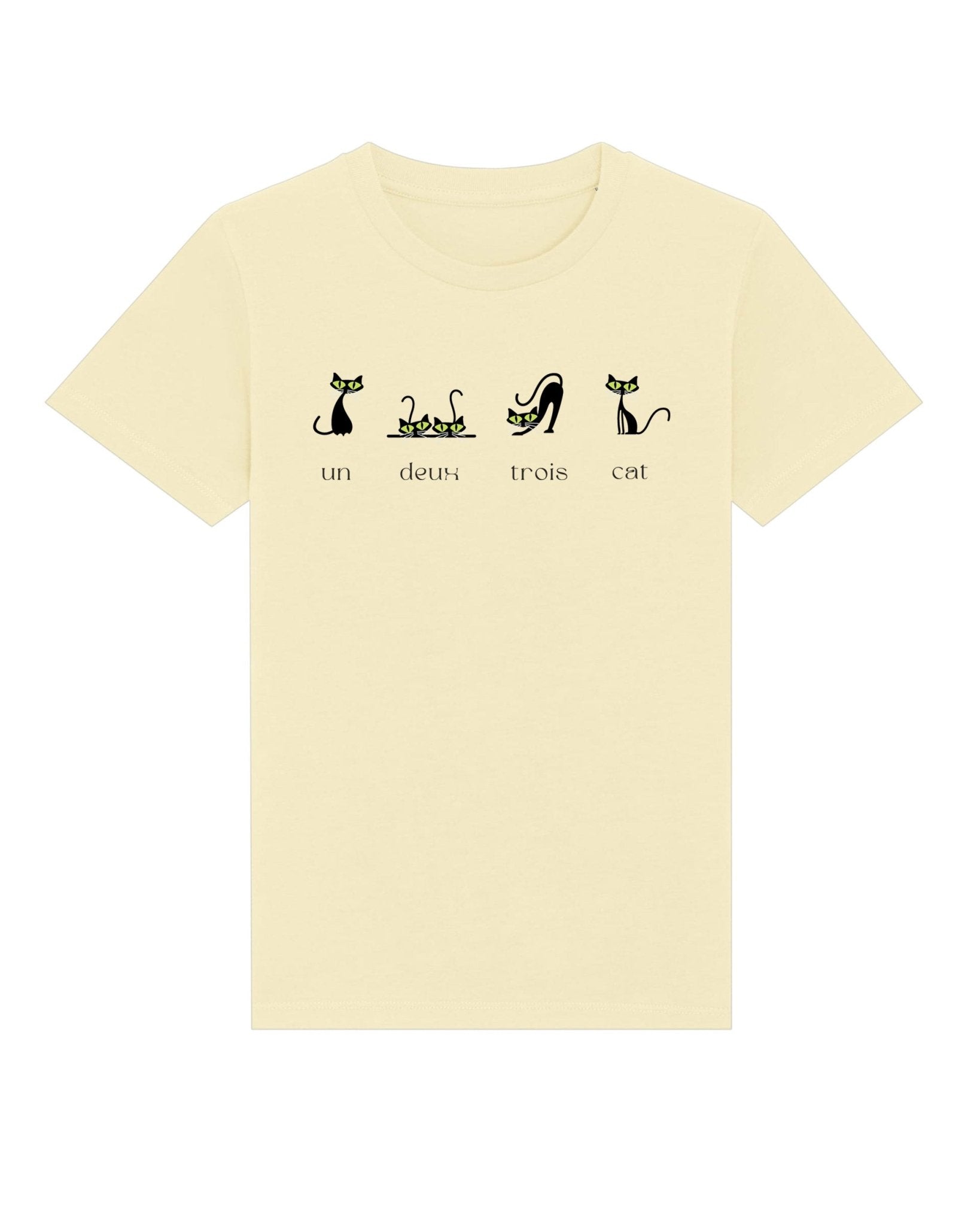 Organic Cotton '4 French Cats' Kids Funny Cat T-shirt - Funny Animal Shirt