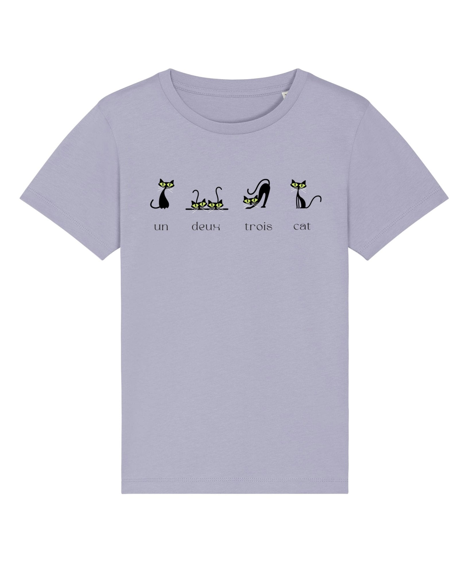 Organic Cotton '4 French Cats' Kids Funny Cat T-shirt - Funny Animal Shirt