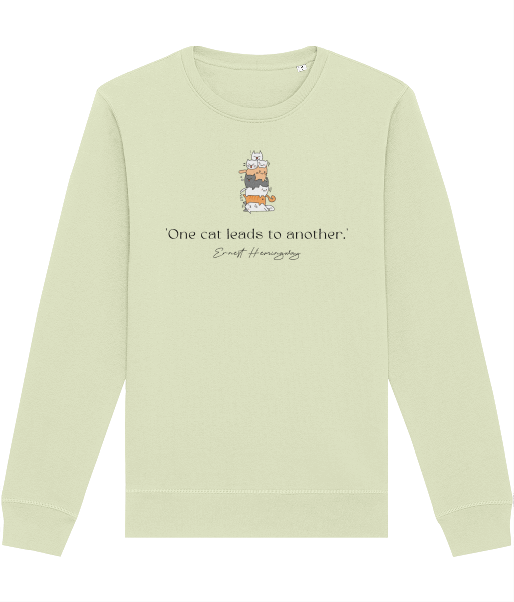 Organic Cotton 'A Pile Of Cats' Funny Sweatshirt - Cat Sweatshirt