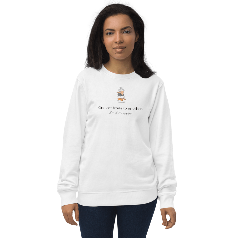 Organic Cotton 'A Pile Of Cats' Funny Sweatshirt - Cat Sweatshirt