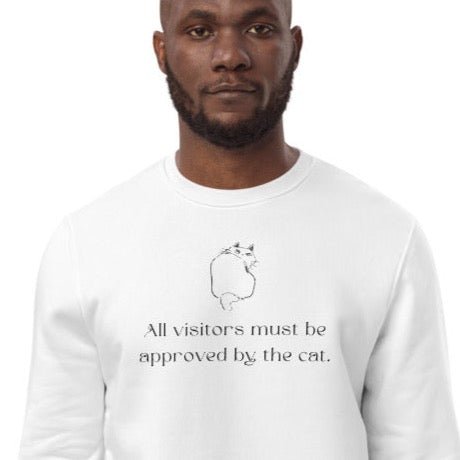 Organic Cotton 'Cat Approval' Funny Cat Sweatshirt - Cat Sweatshirt