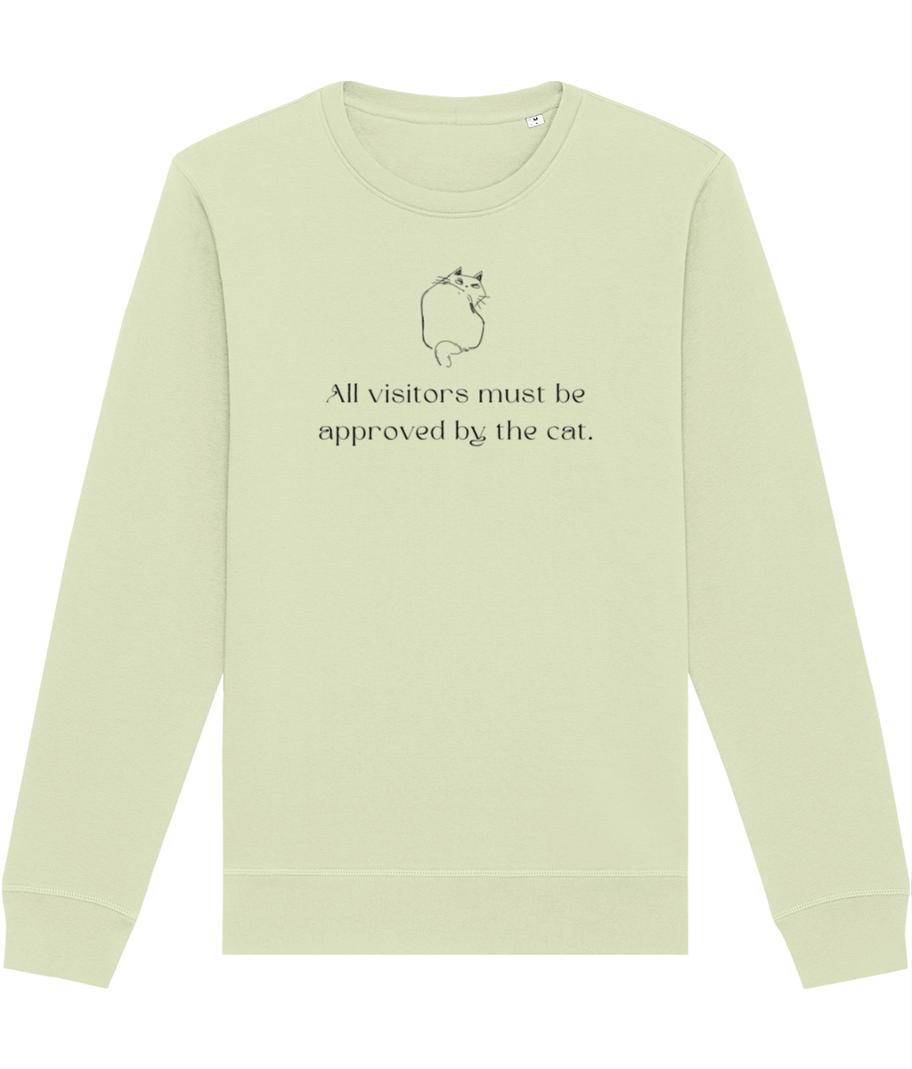 Organic Cotton 'Cat Approval' Funny Cat Sweatshirt - Cat Sweatshirt