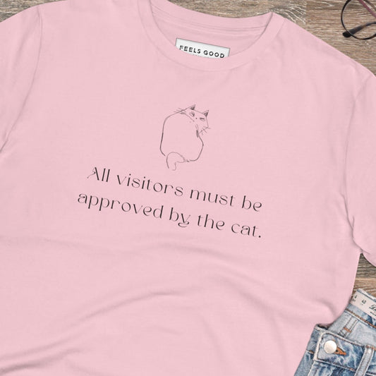 Organic Cotton 'Cat Approval' Funny Cat T-shirt - Fun Cat T shirt