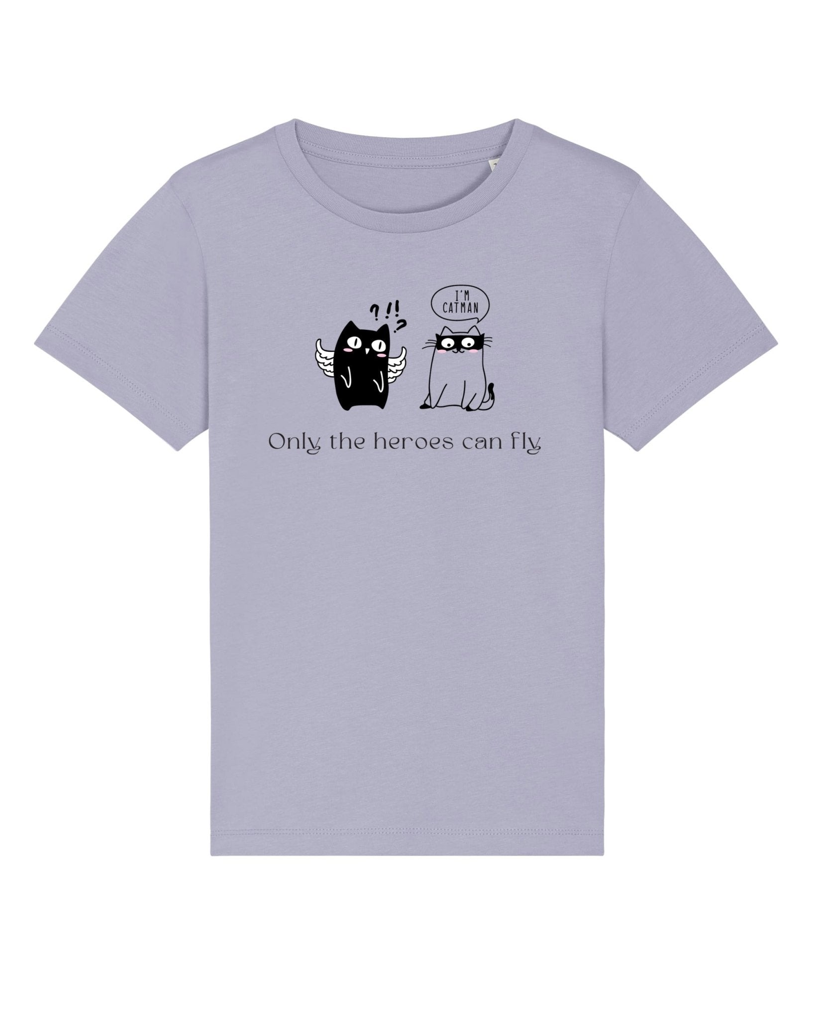 Organic Cotton 'Cat Heroes' Kids Funny Cat T-shirt - Funny Animal Shirt