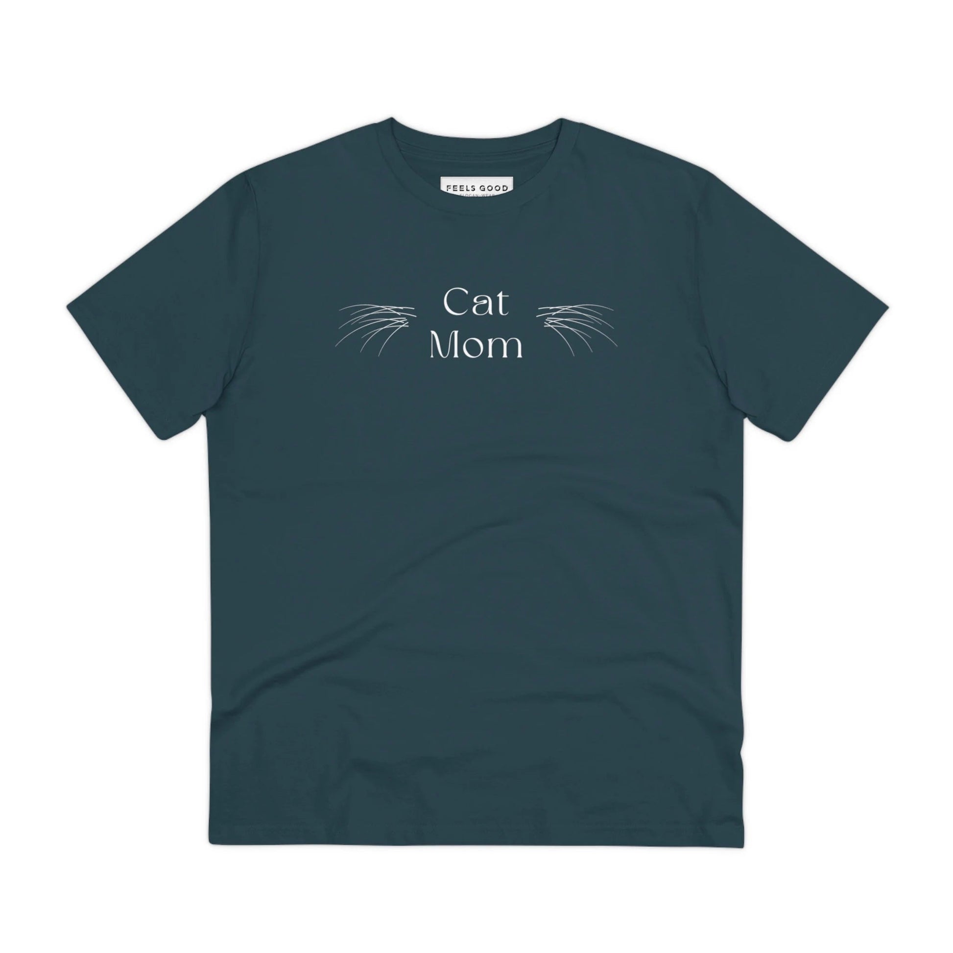 Organic Cotton 'Cat Mom' Funny Cat T-shirt - Fun Cat T shirt