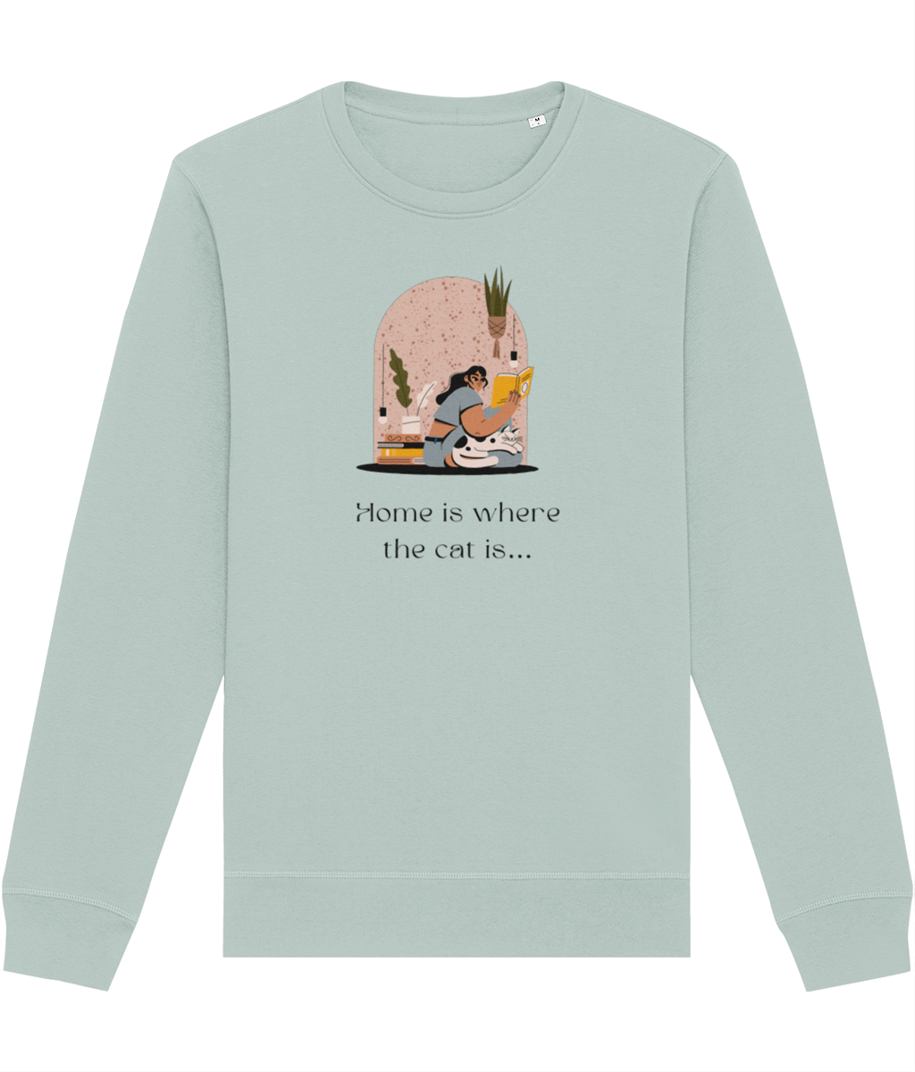 Organic Cotton 'Cat Sweet Cat' Funny Cat Sweatshirt - Cat Sweatshirt