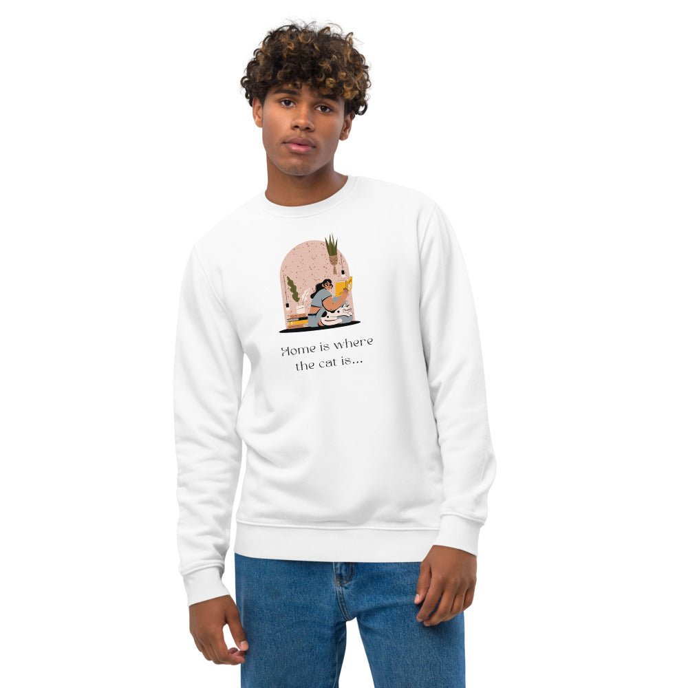 Organic Cotton 'Cat Sweet Cat' Funny Cat Sweatshirt - Cat Sweatshirt