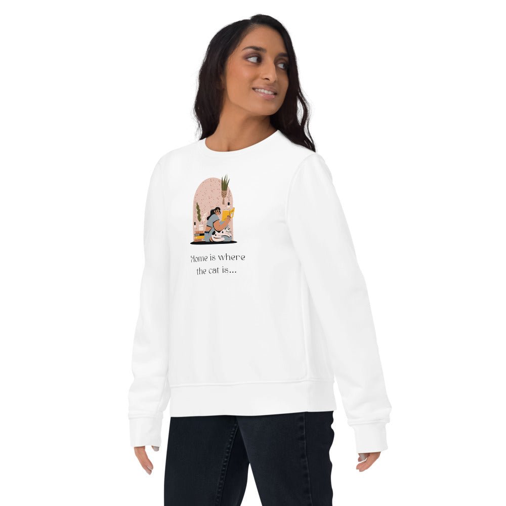 Organic Cotton 'Cat Sweet Cat' Funny Cat Sweatshirt - Cat Sweatshirt