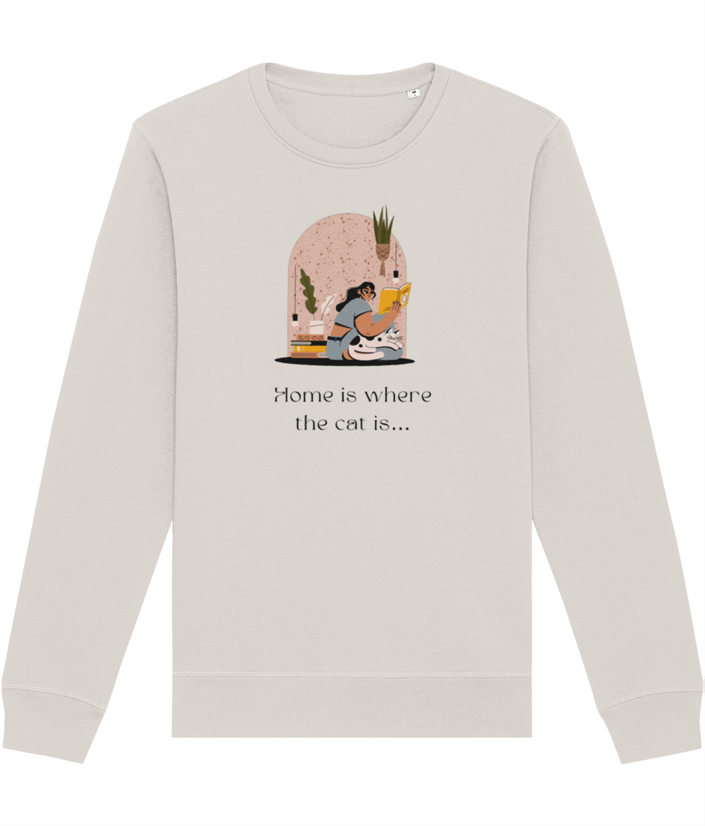 Organic Cotton 'Cat Sweet Cat' Funny Cat Sweatshirt - Cat Sweatshirt