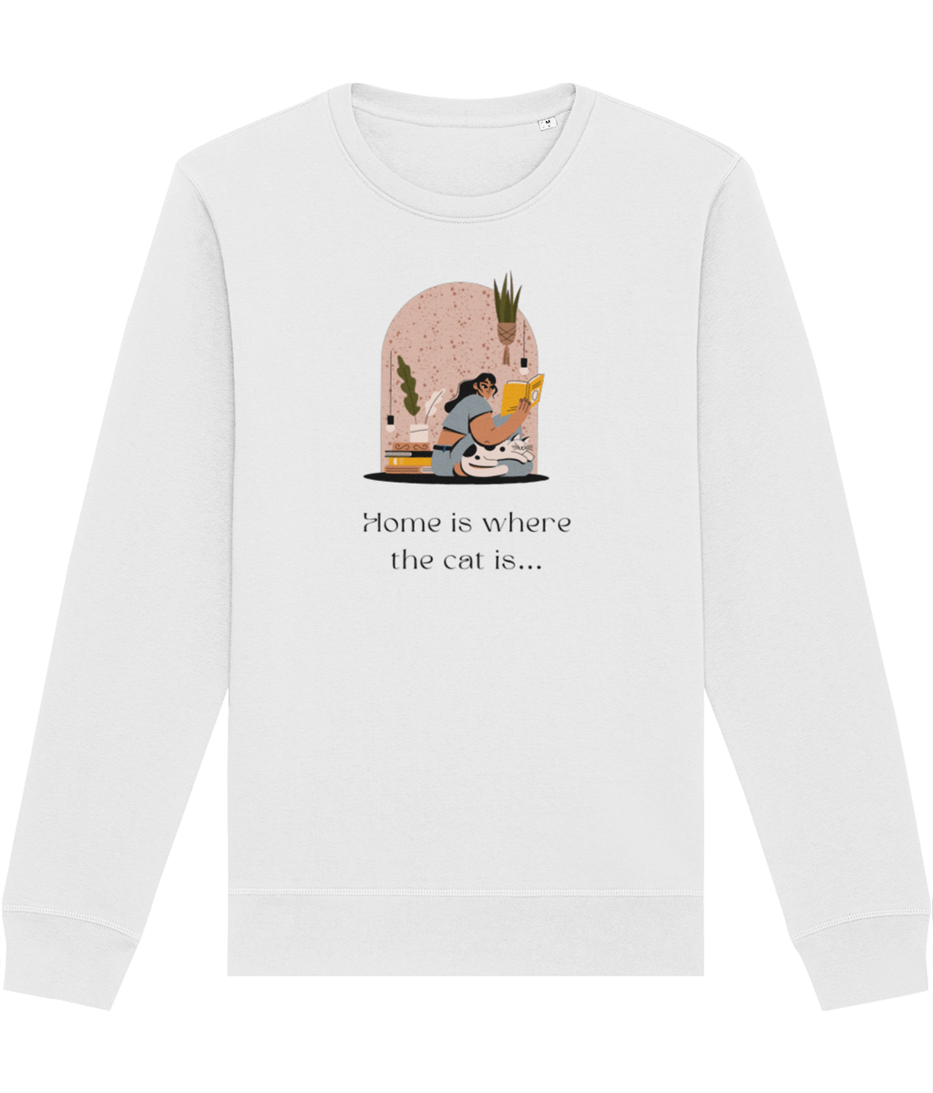 Organic Cotton 'Cat Sweet Cat' Funny Cat Sweatshirt - Cat Sweatshirt