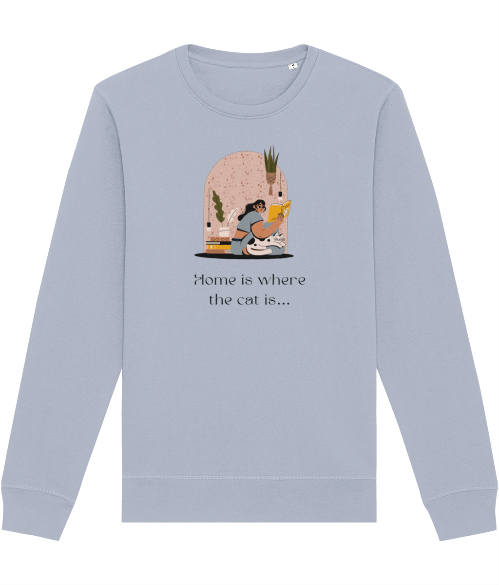 Organic Cotton 'Cat Sweet Cat' Funny Cat Sweatshirt - Cat Sweatshirt