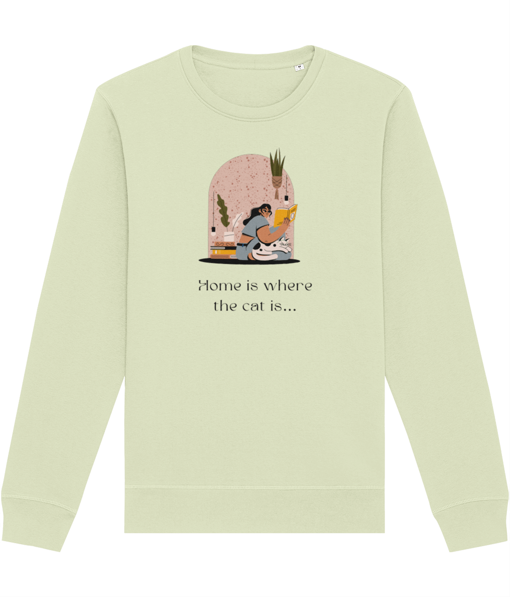 Organic Cotton 'Cat Sweet Cat' Funny Cat Sweatshirt - Cat Sweatshirt