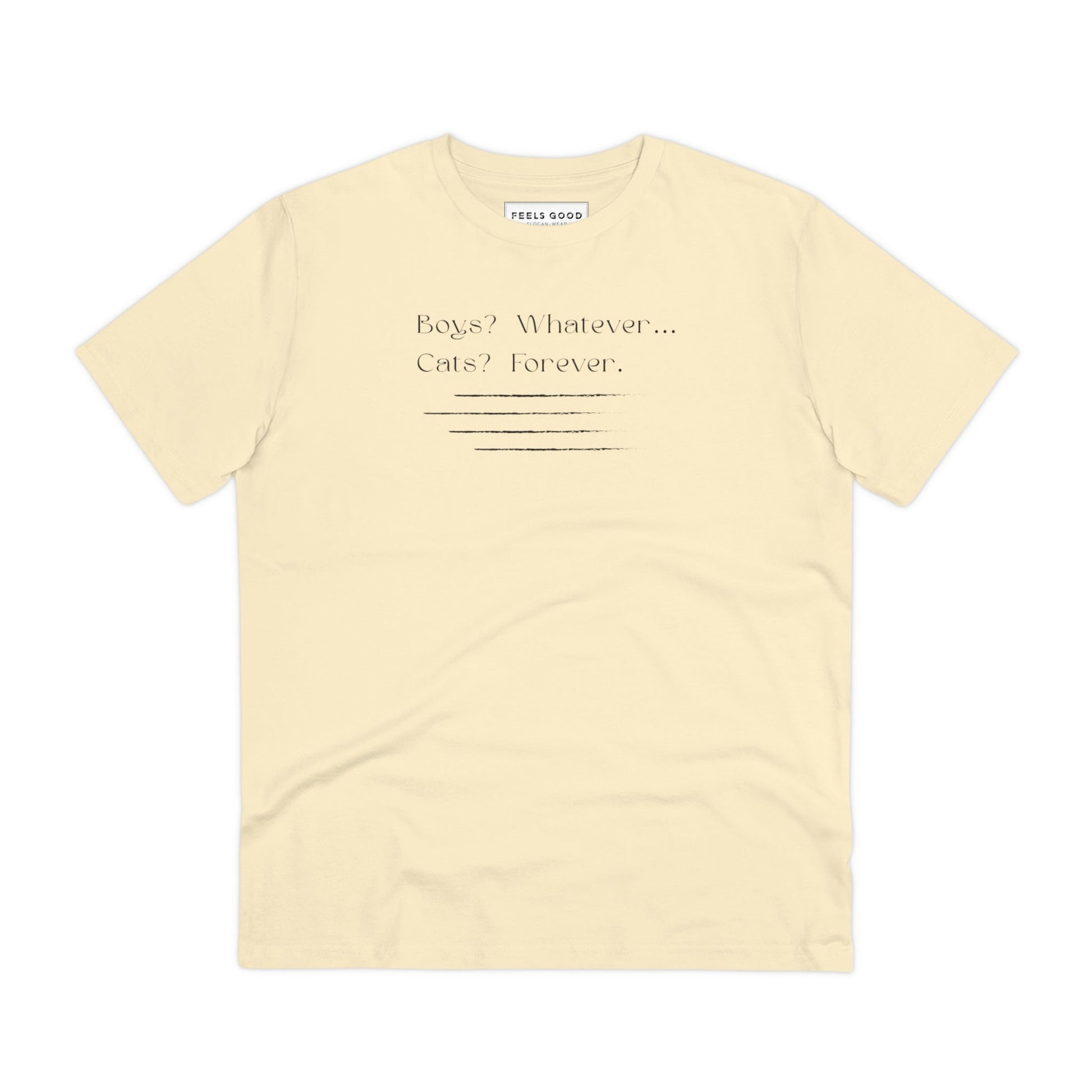 Organic Cotton 'Cats Forever' Funny Cat T-shirt - Fun Cat T shirt