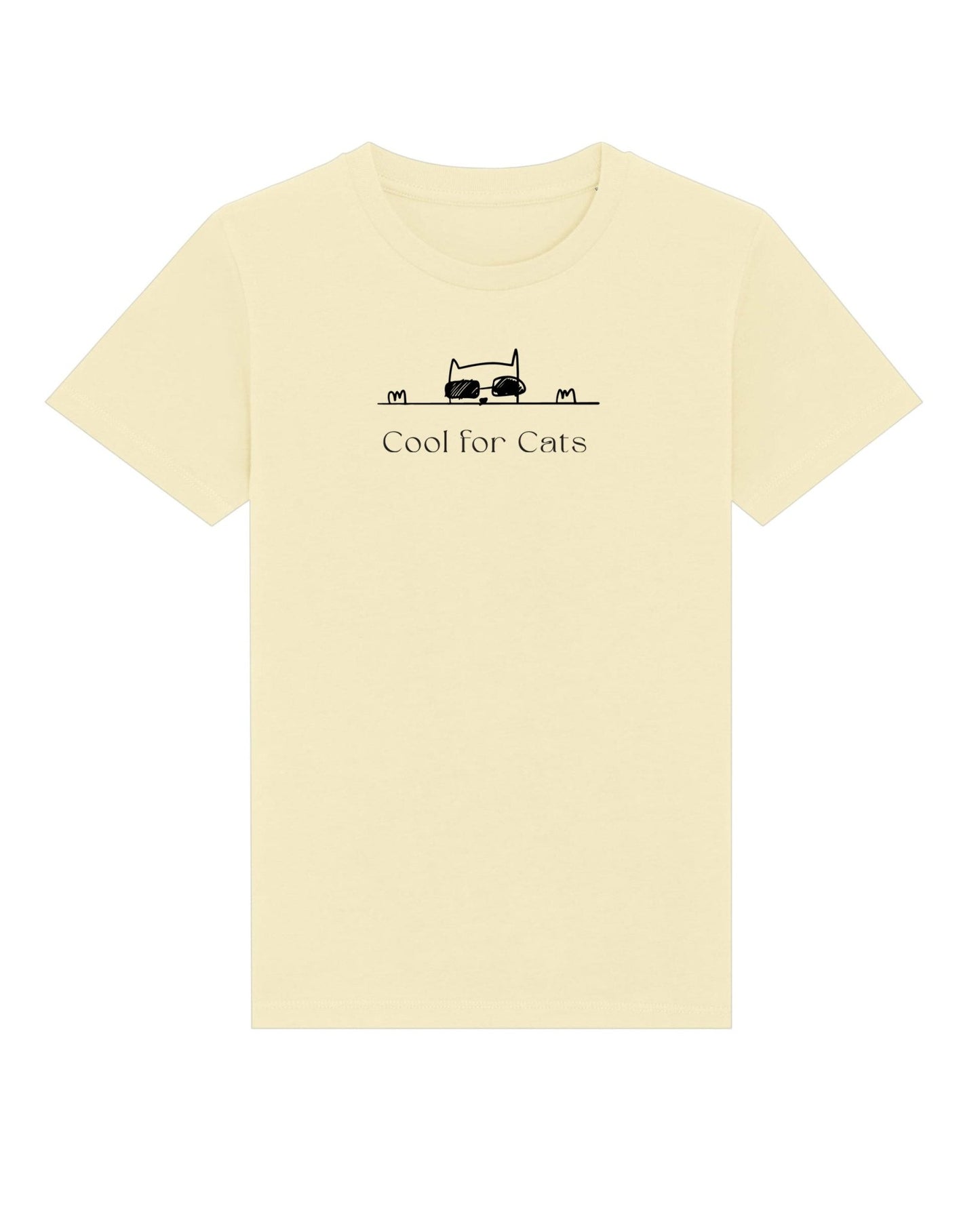 Organic Cotton 'Cool For Cats' Kids Funny Cat T-shirt - Funny Animal Shirt