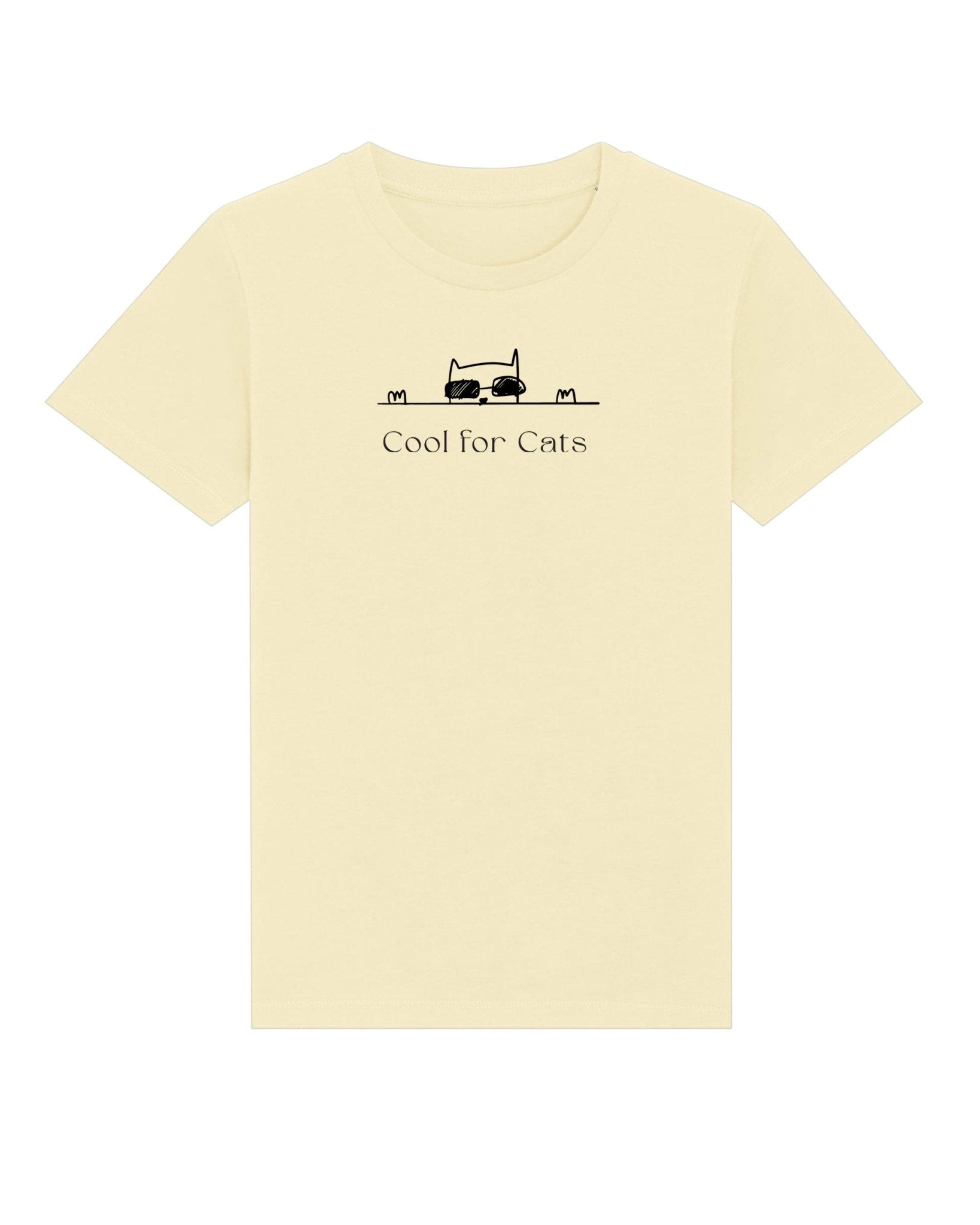 Organic Cotton 'Cool For Cats' Kids Funny Cat T-shirt - Funny Animal Shirt