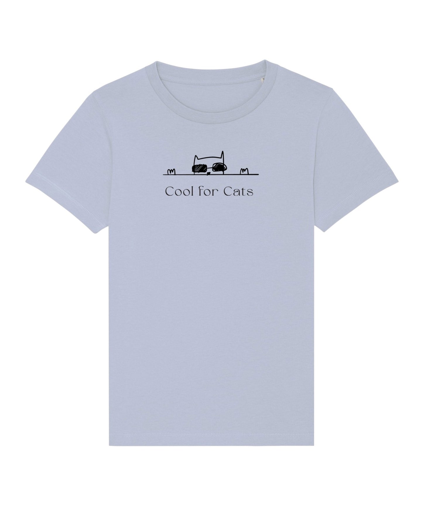 Organic Cotton 'Cool For Cats' Kids Funny Cat T-shirt - Funny Animal Shirt