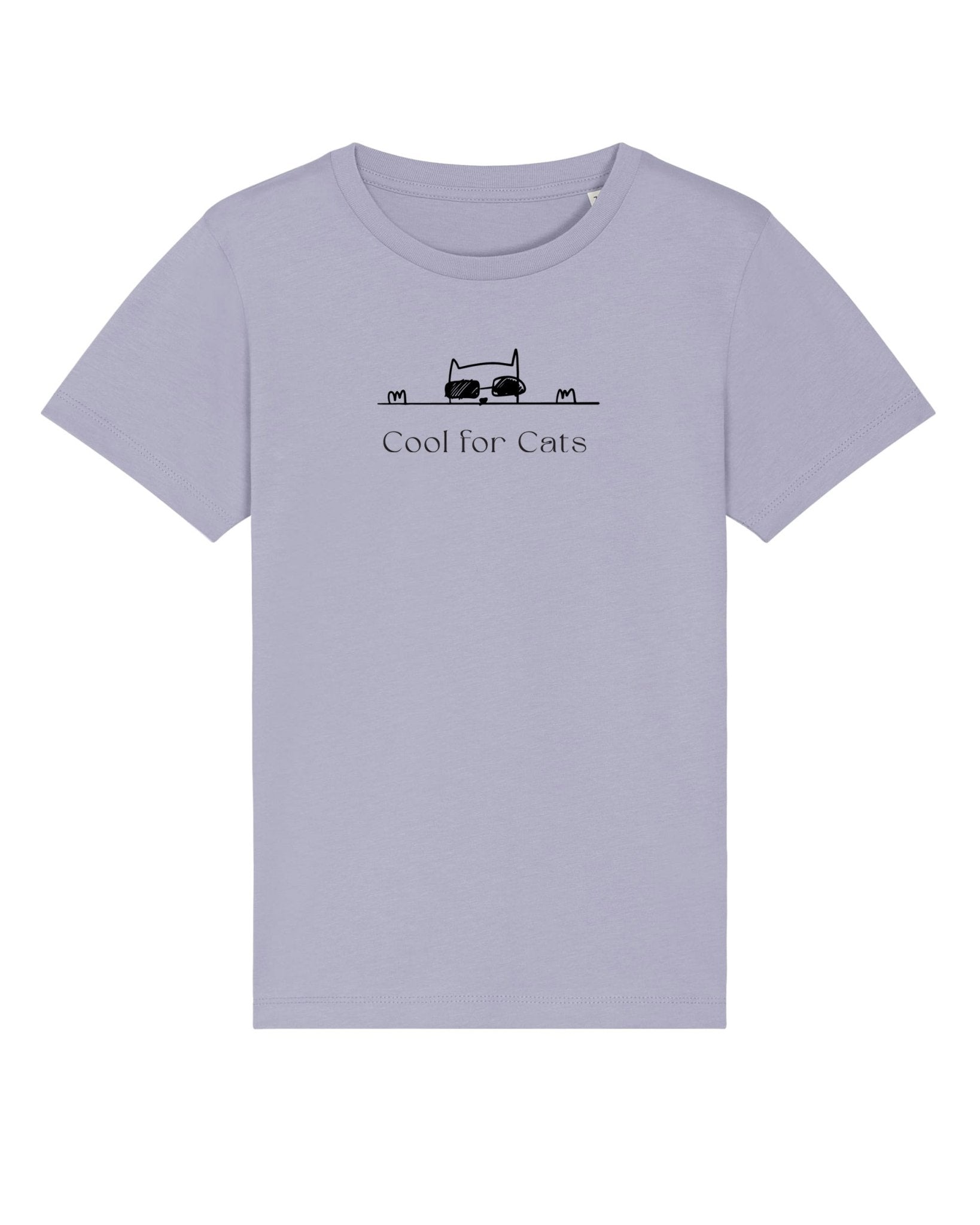 Organic Cotton 'Cool For Cats' Kids Funny Cat T-shirt - Funny Animal Shirt