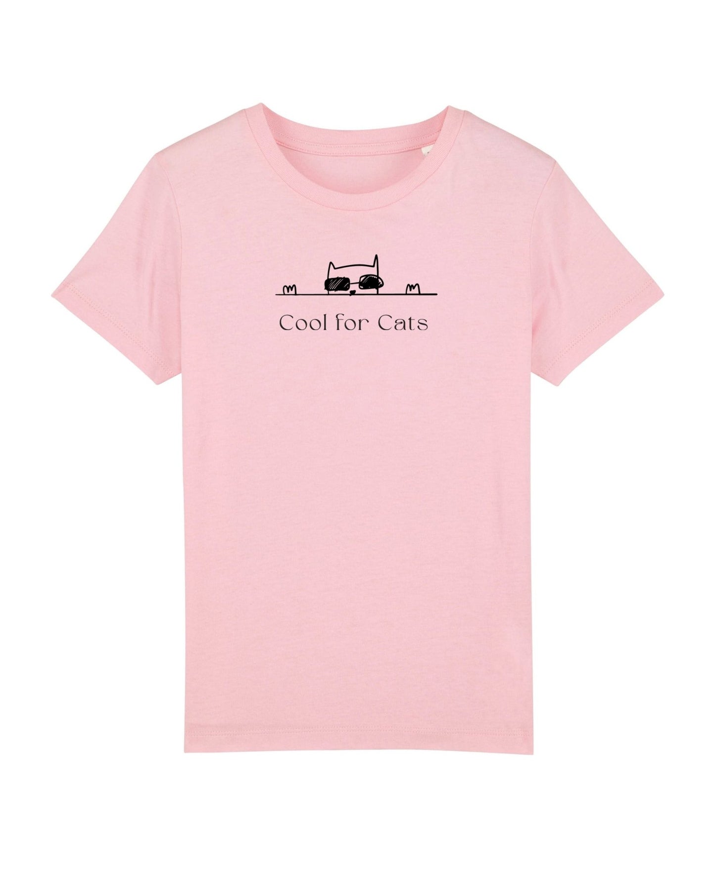 Organic Cotton 'Cool For Cats' Kids Funny Cat T-shirt - Funny Animal Shirt