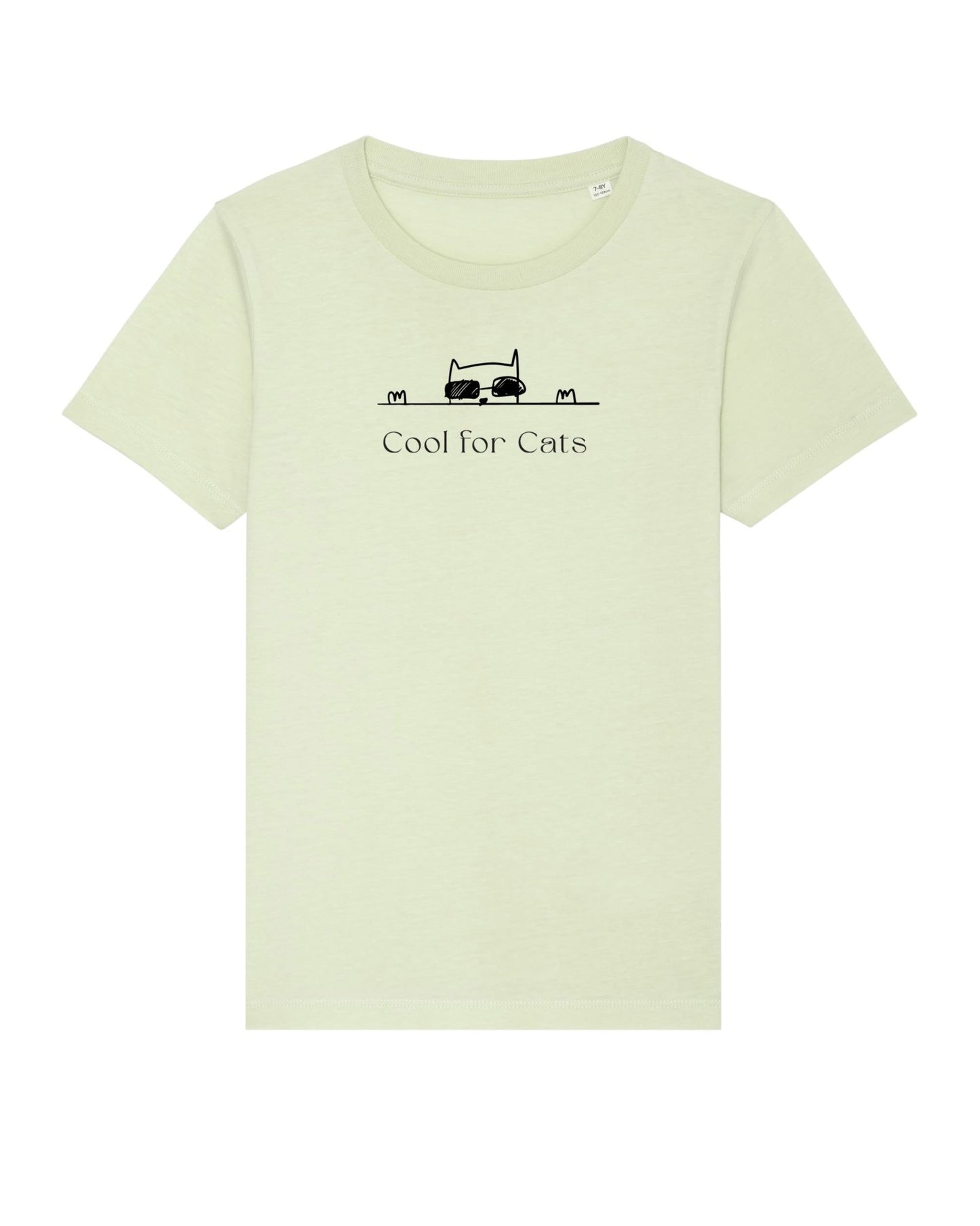 Organic Cotton 'Cool For Cats' Kids Funny Cat T-shirt - Funny Animal Shirt