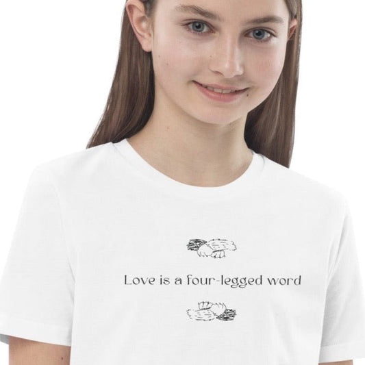 Organic Cotton 'Four-Legged' Kids Funny Cat T-shirt - Funny Animal Shirt