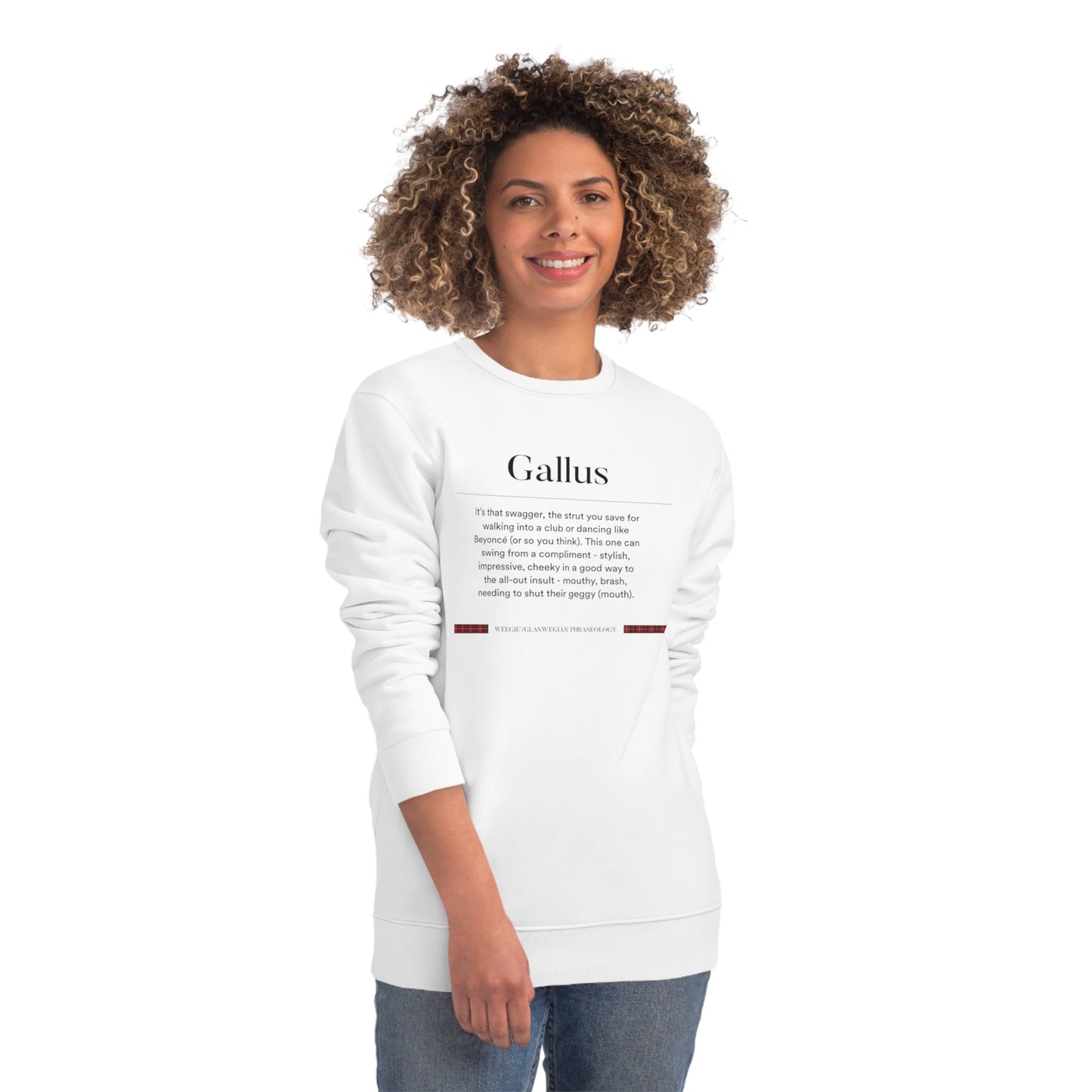 Organic Cotton 'Gallus' Glaswegian Slang Sweatshirt - Glaswegian Sweatshirt