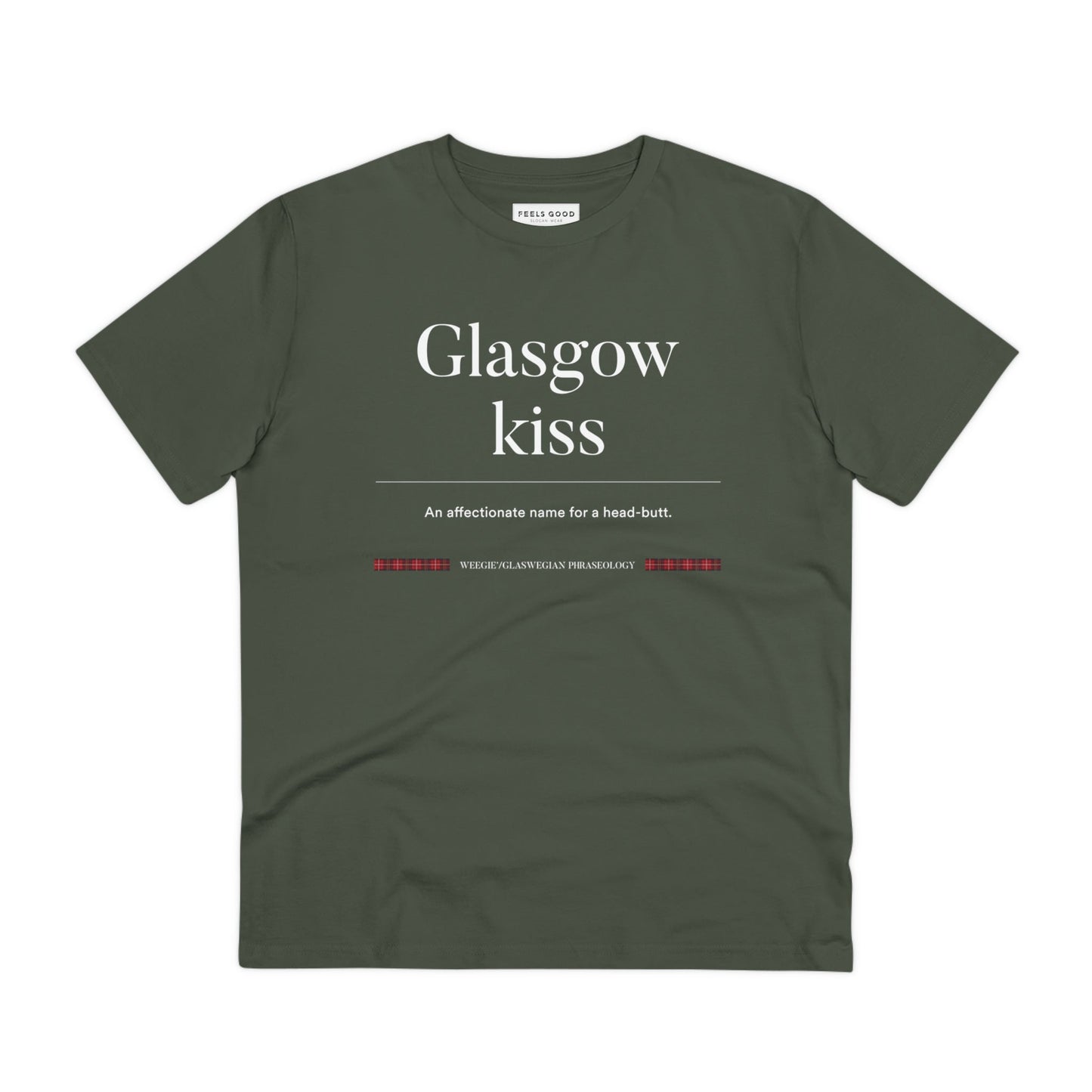 Organic Cotton 'Glasgow Kiss' Glaswegian Slang T-shirt - Eco Tshirt